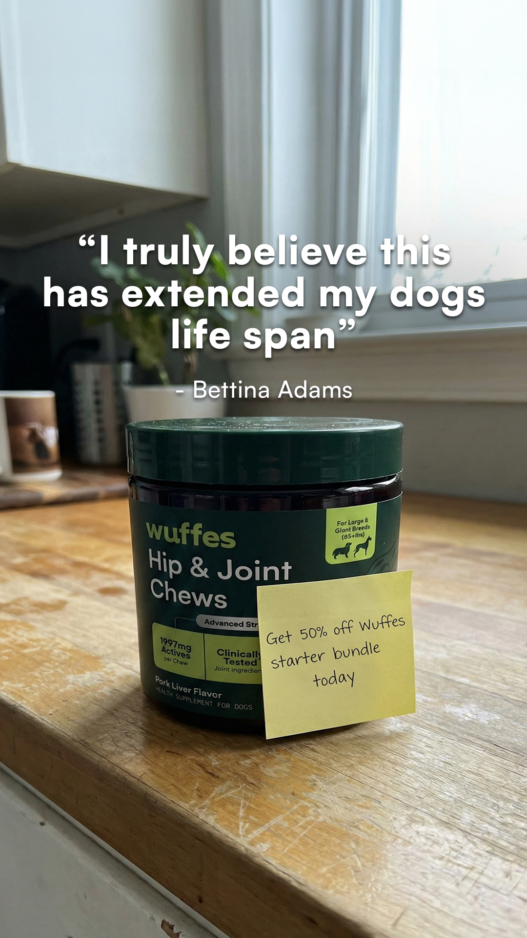 Wuffes Facebook ad