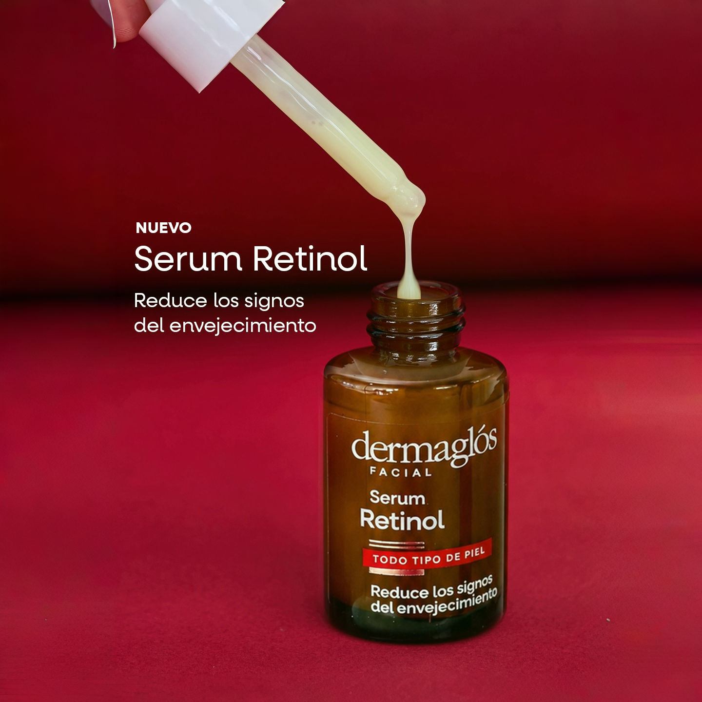 Dermaglós Facebook ad: Nuevo Serum Retinol