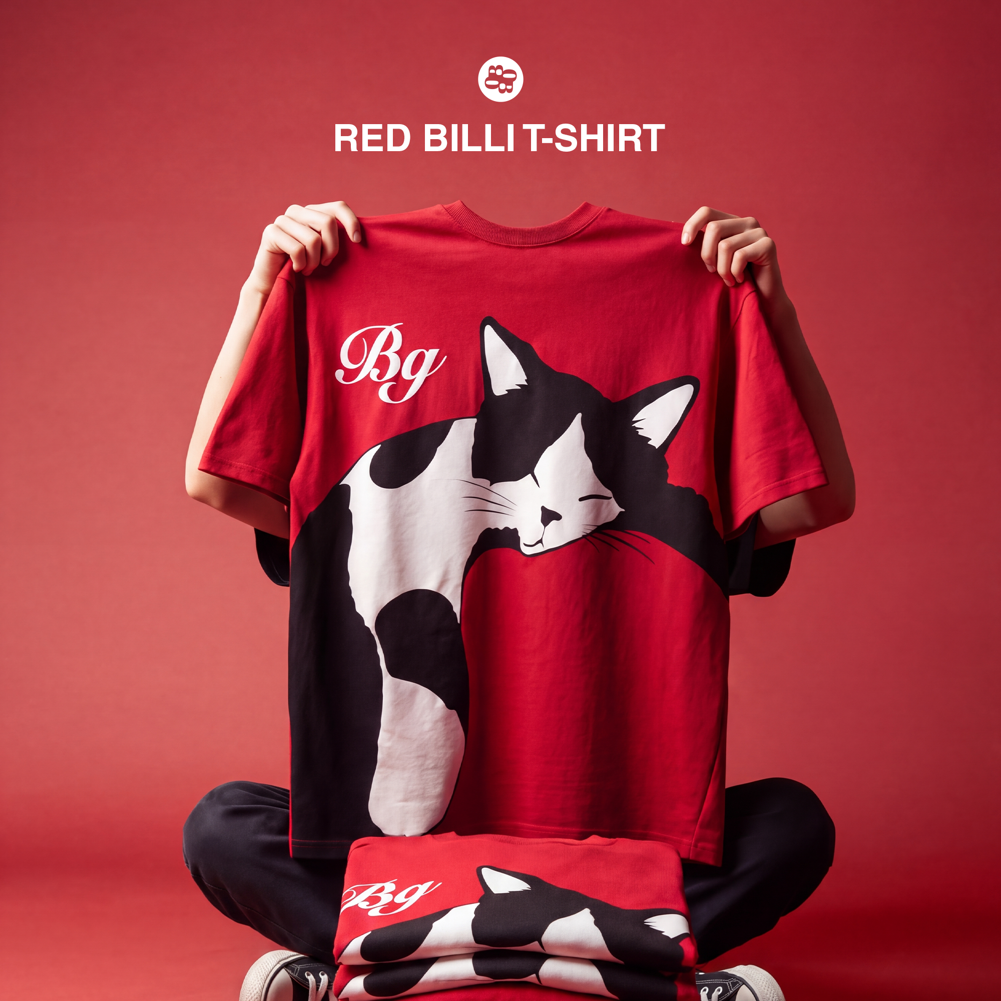 Bluorng Facebook ad: Red Billi T-Shirt