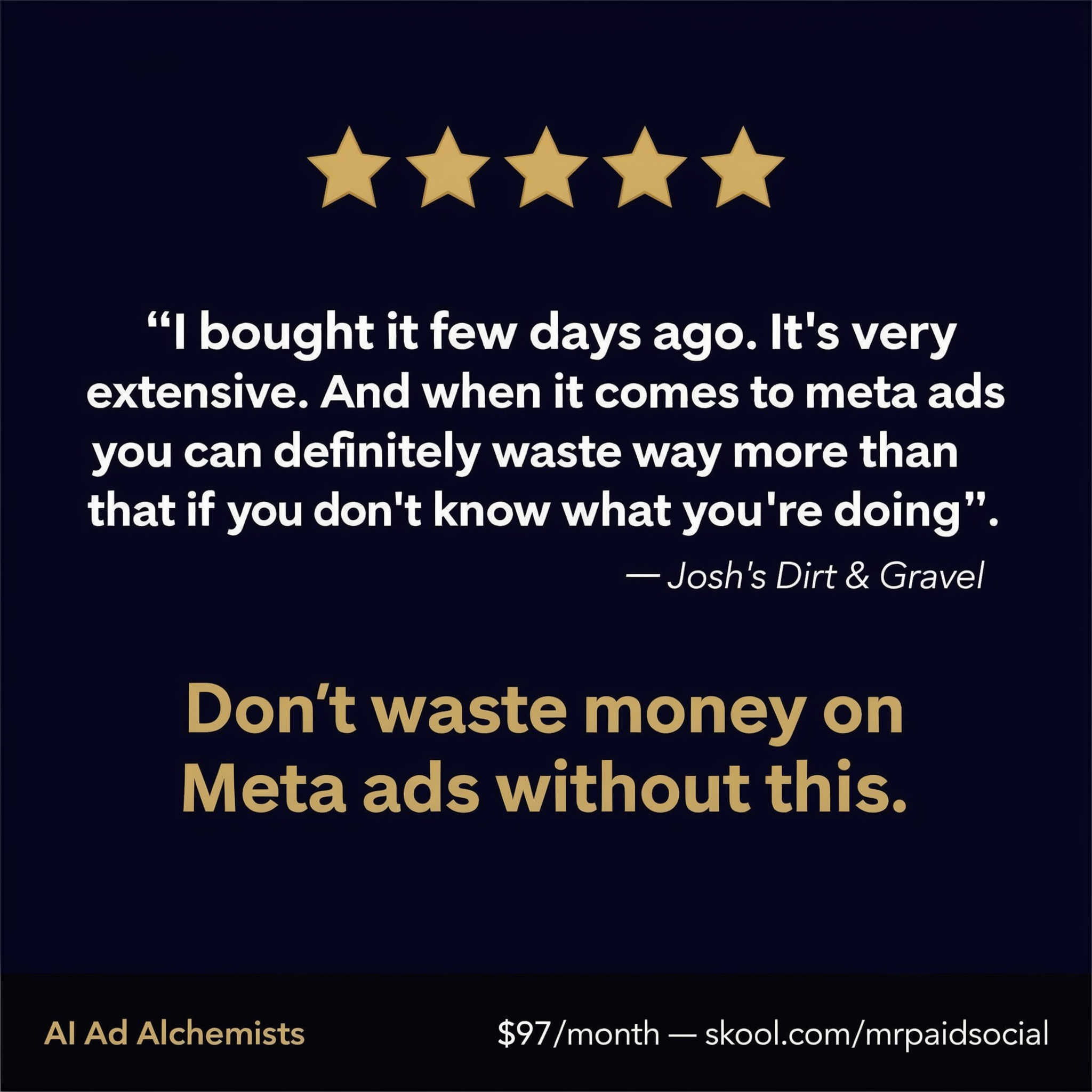 Mr. Paid Social Facebook ad