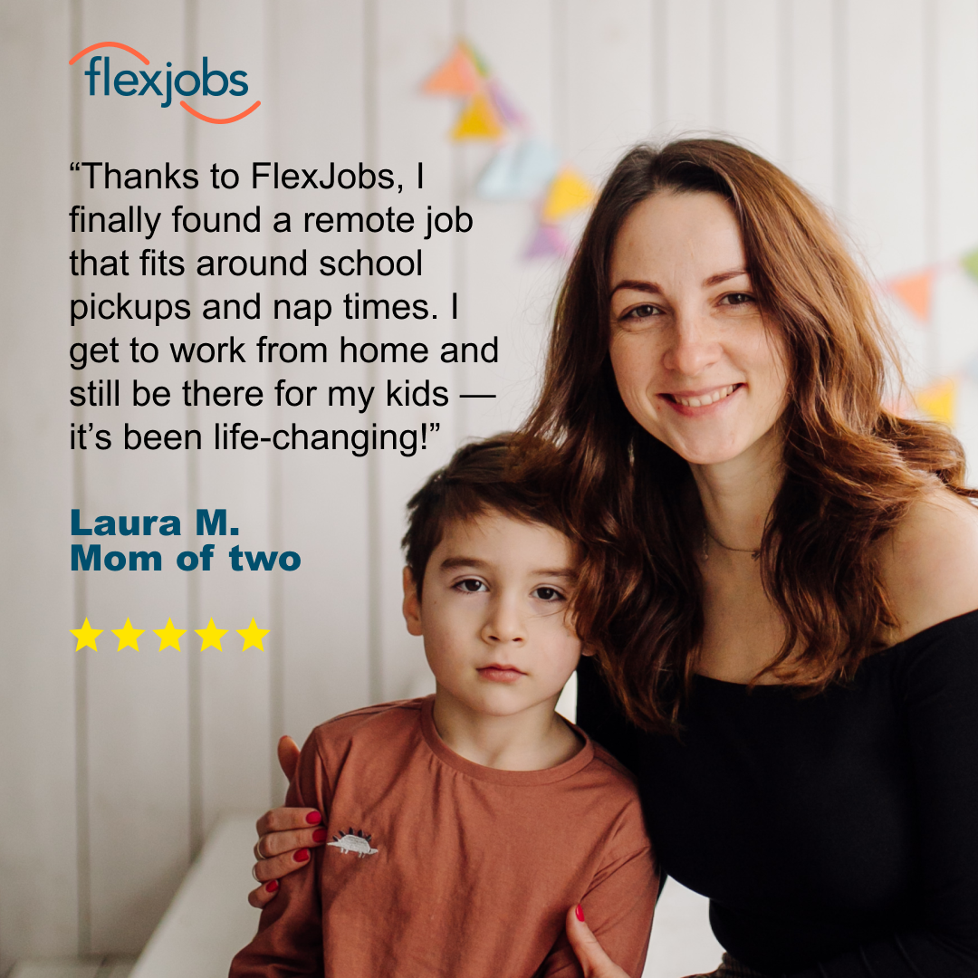 FlexJobs Facebook ad