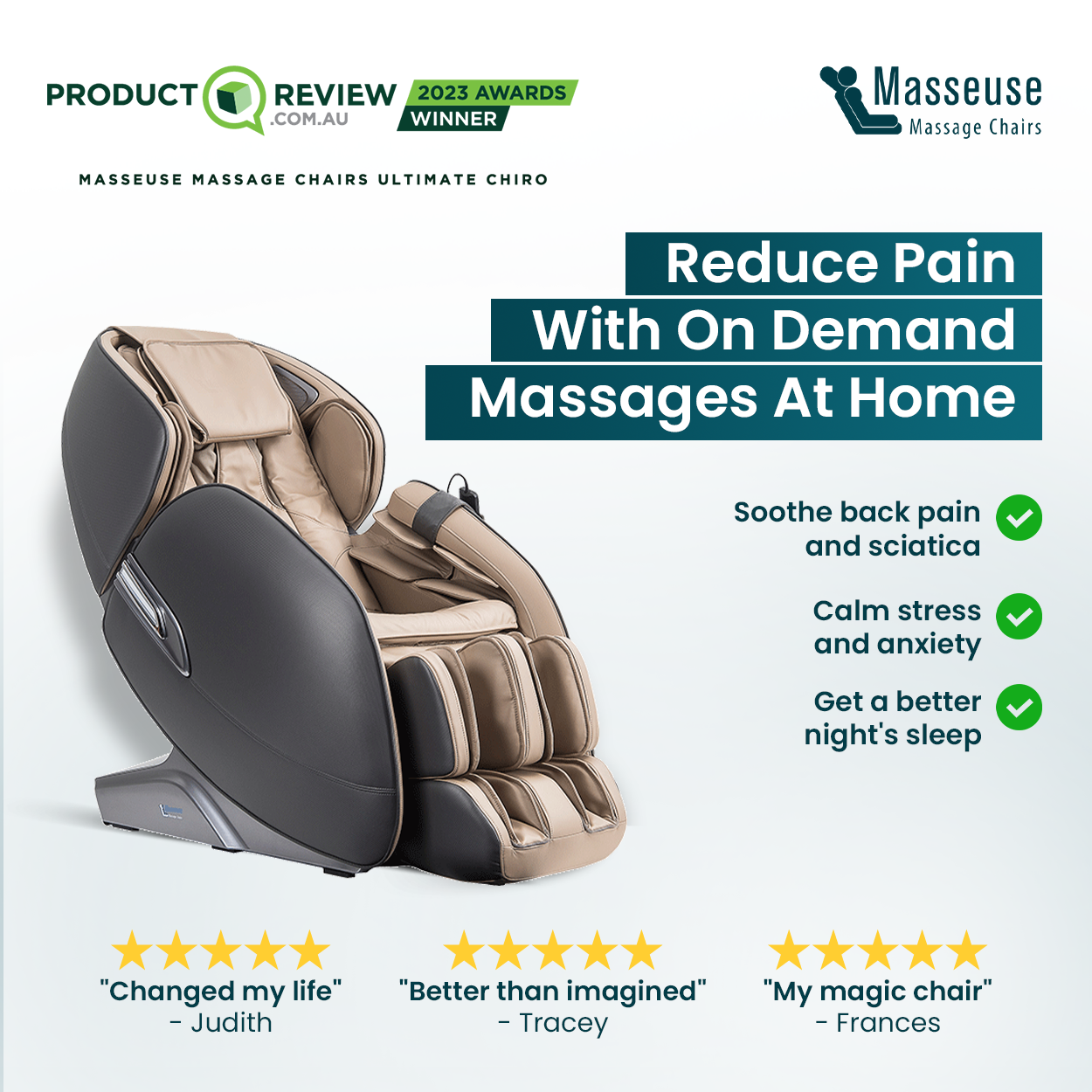 Masseuse Massage Chairs Facebook ad