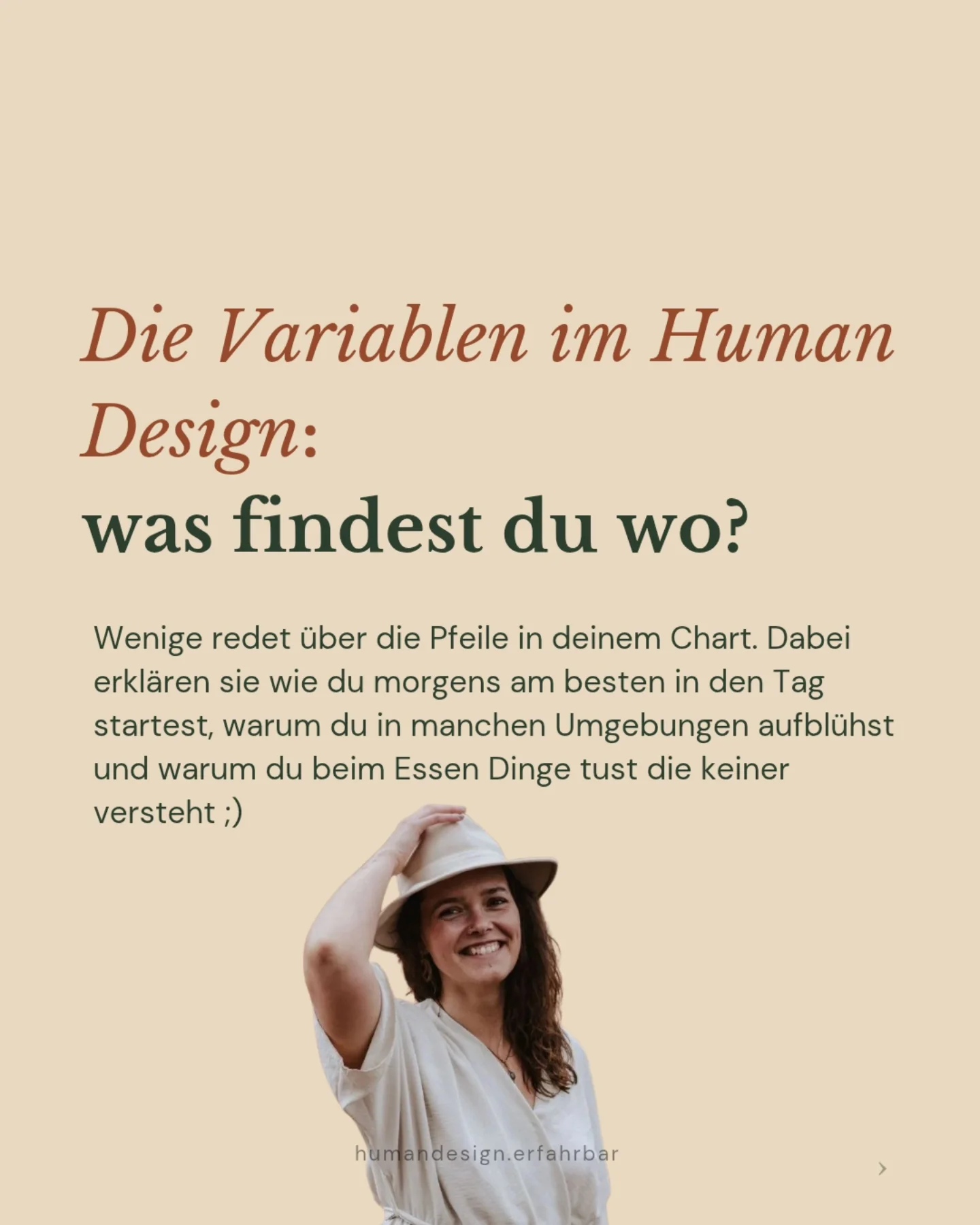 humandesign.erfahrbar Facebook ad: Zwei rote Pfeile in deinem Chart.