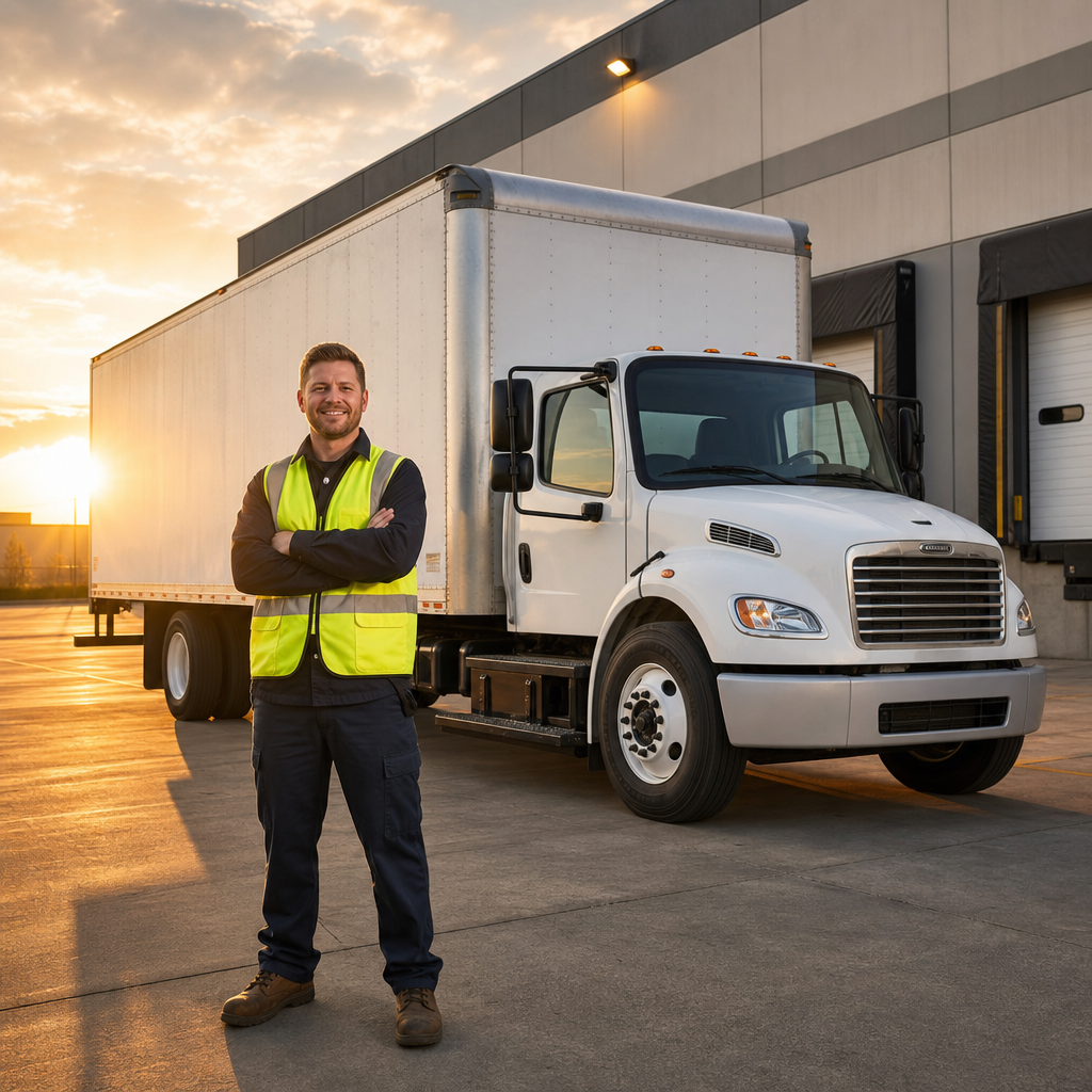 Peak Transport Facebook ad: Now Hiring Box Truck Drivers, $26-$28/hr
