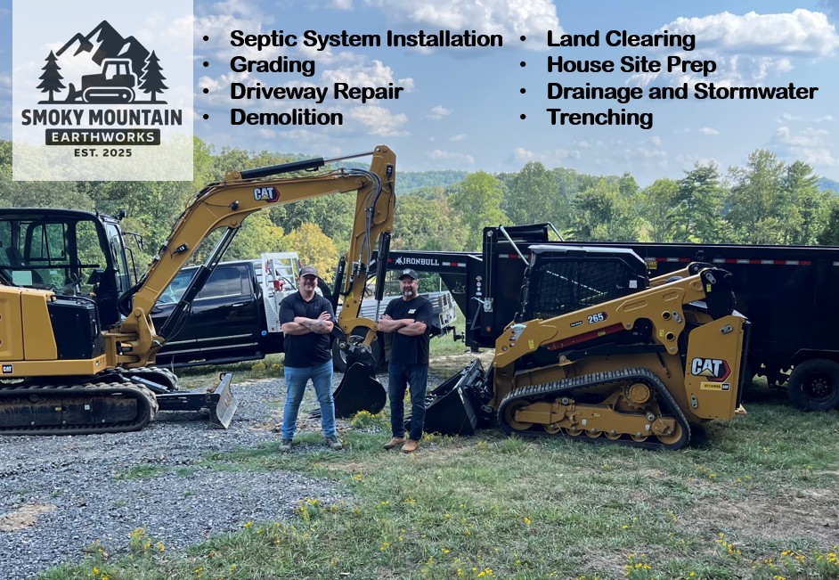 Smoky Mountain Earthworks Facebook ad: Send us a message for a free quote within 24 hours!
