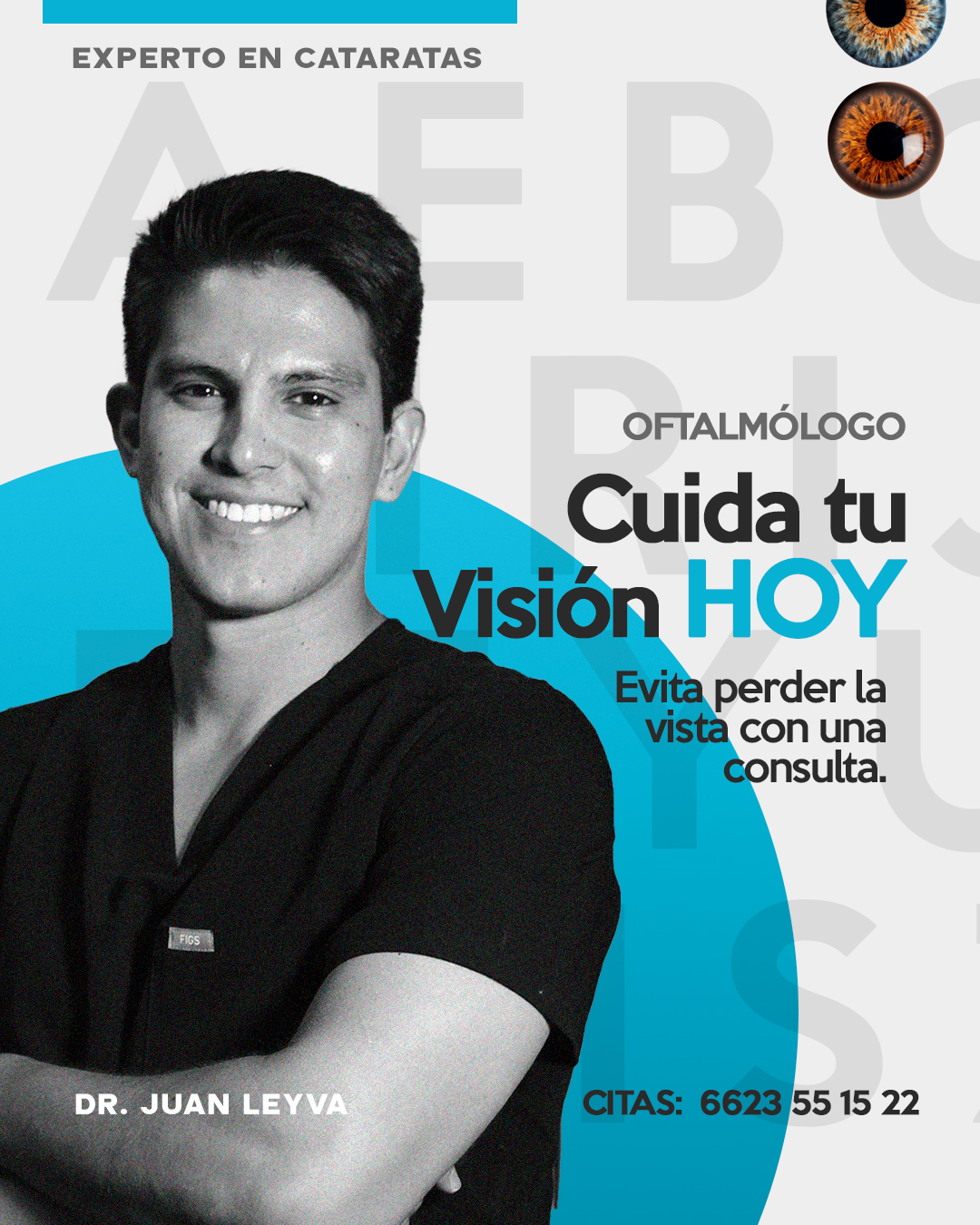 Dr. Juan Carlos Leyva Facebook ad: Evita perder tu visión.
