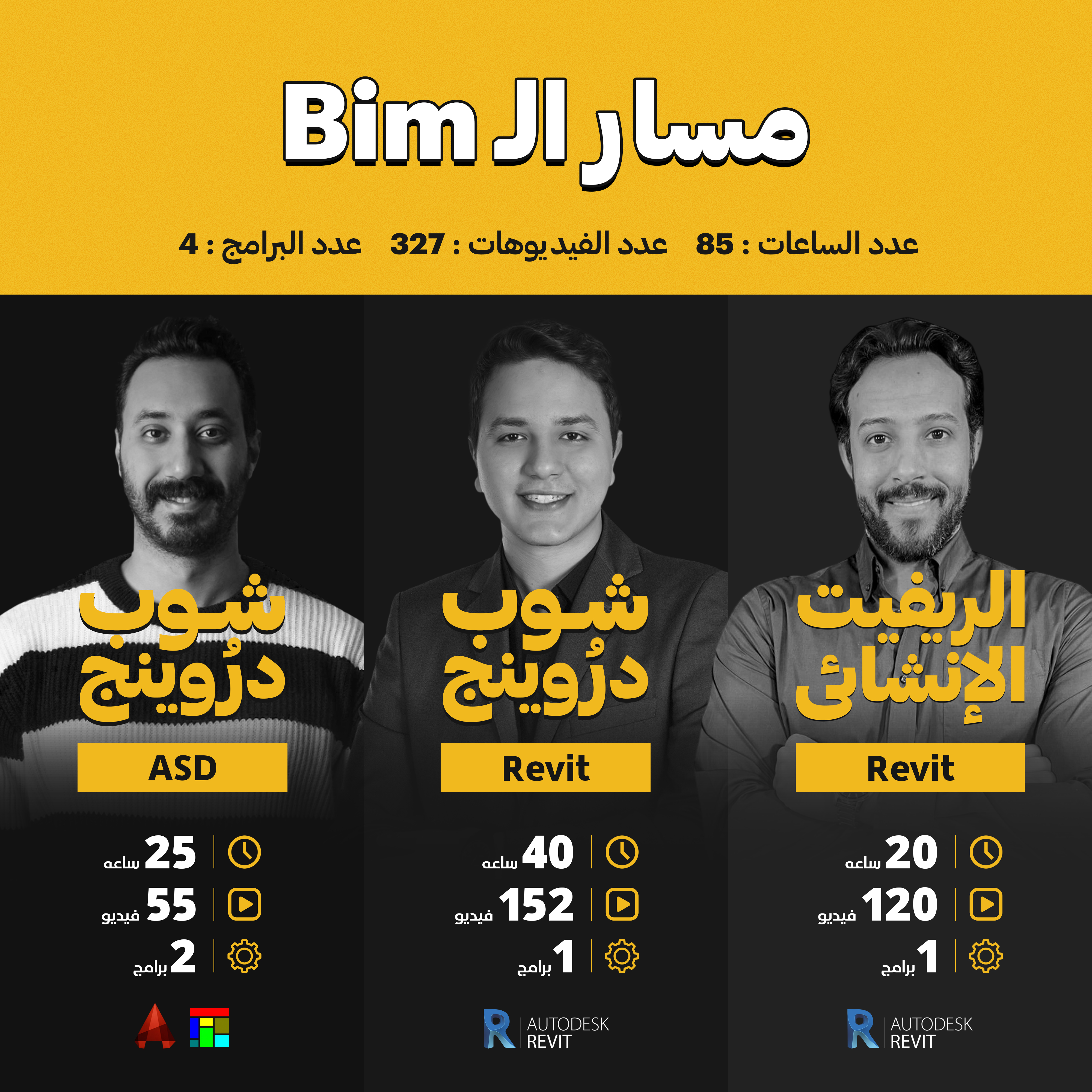 Hesham Tarek Engineering Solutions Facebook ad: مسار إعداد مهندس BIM