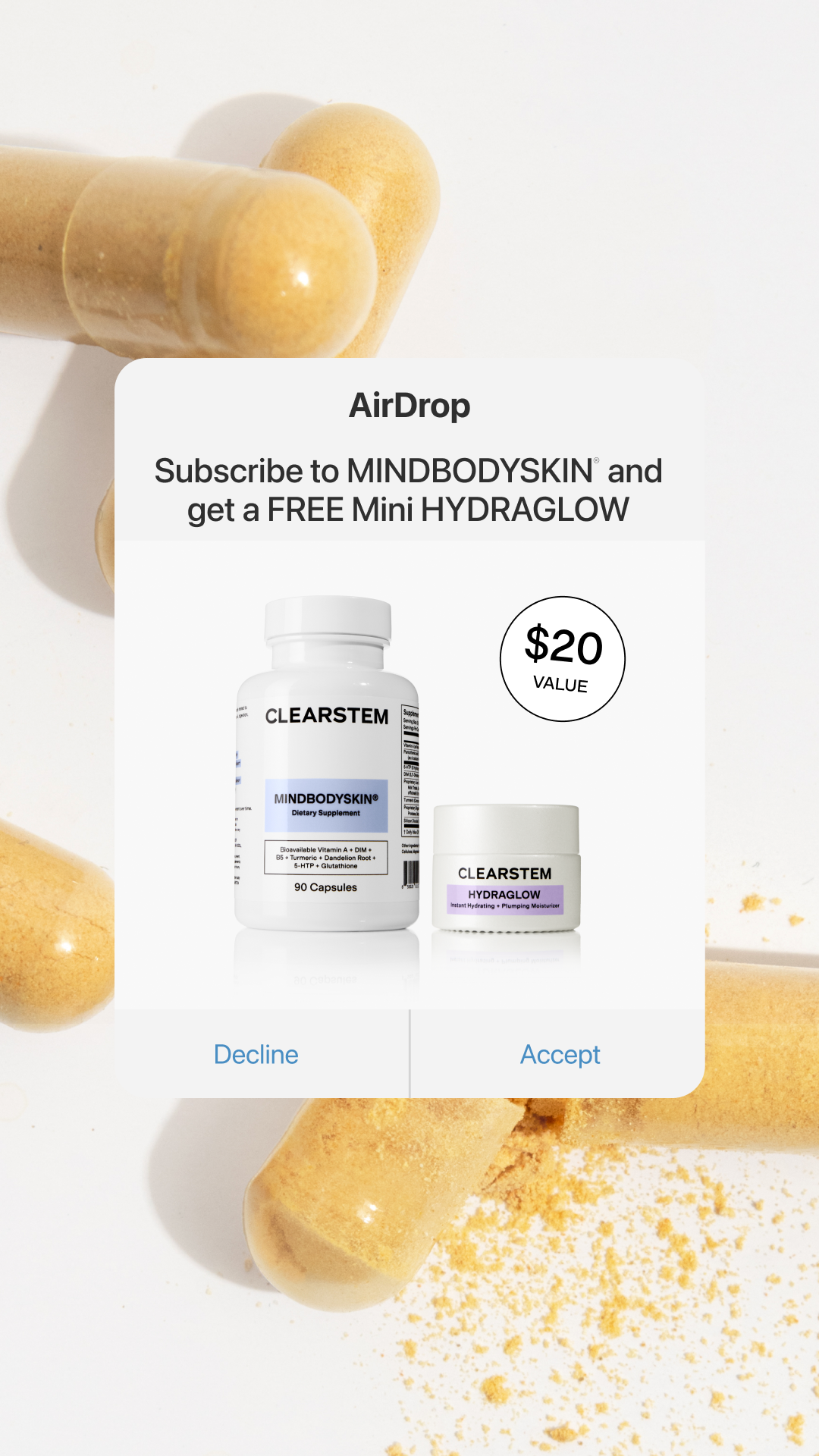CLEARSTEM Skincare Facebook ad