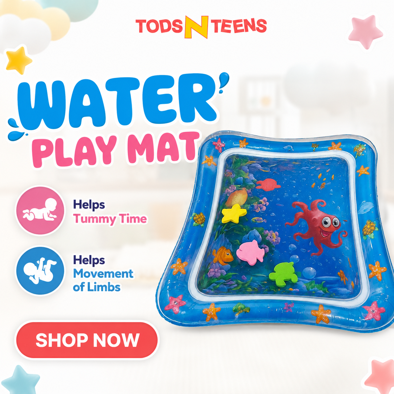 Todsnteens Pakistan Facebook ad: Make Tummy Time Fun & Crying-Free!