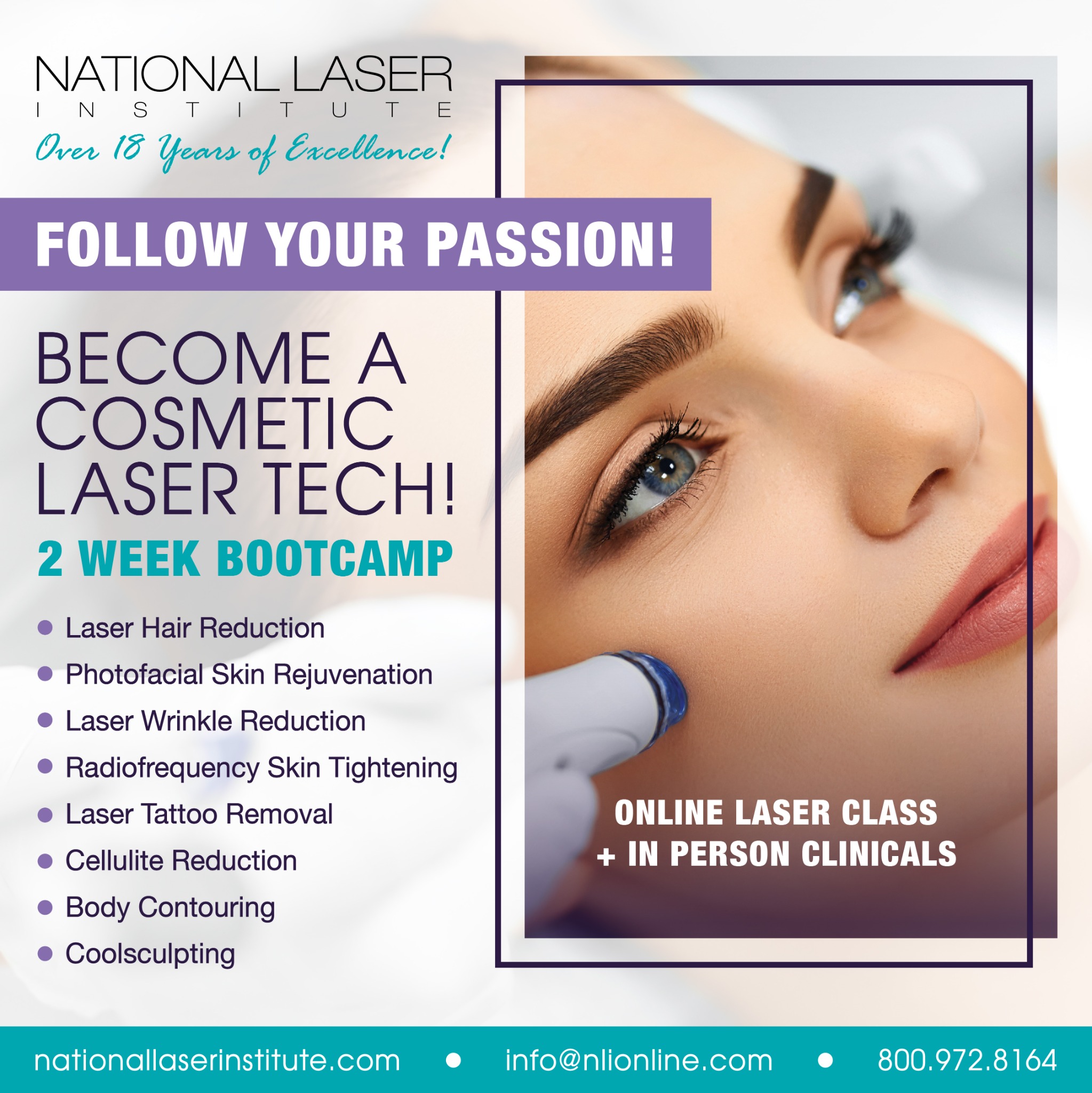 National Laser Institute - School of Medical Aesthetics Facebook ad