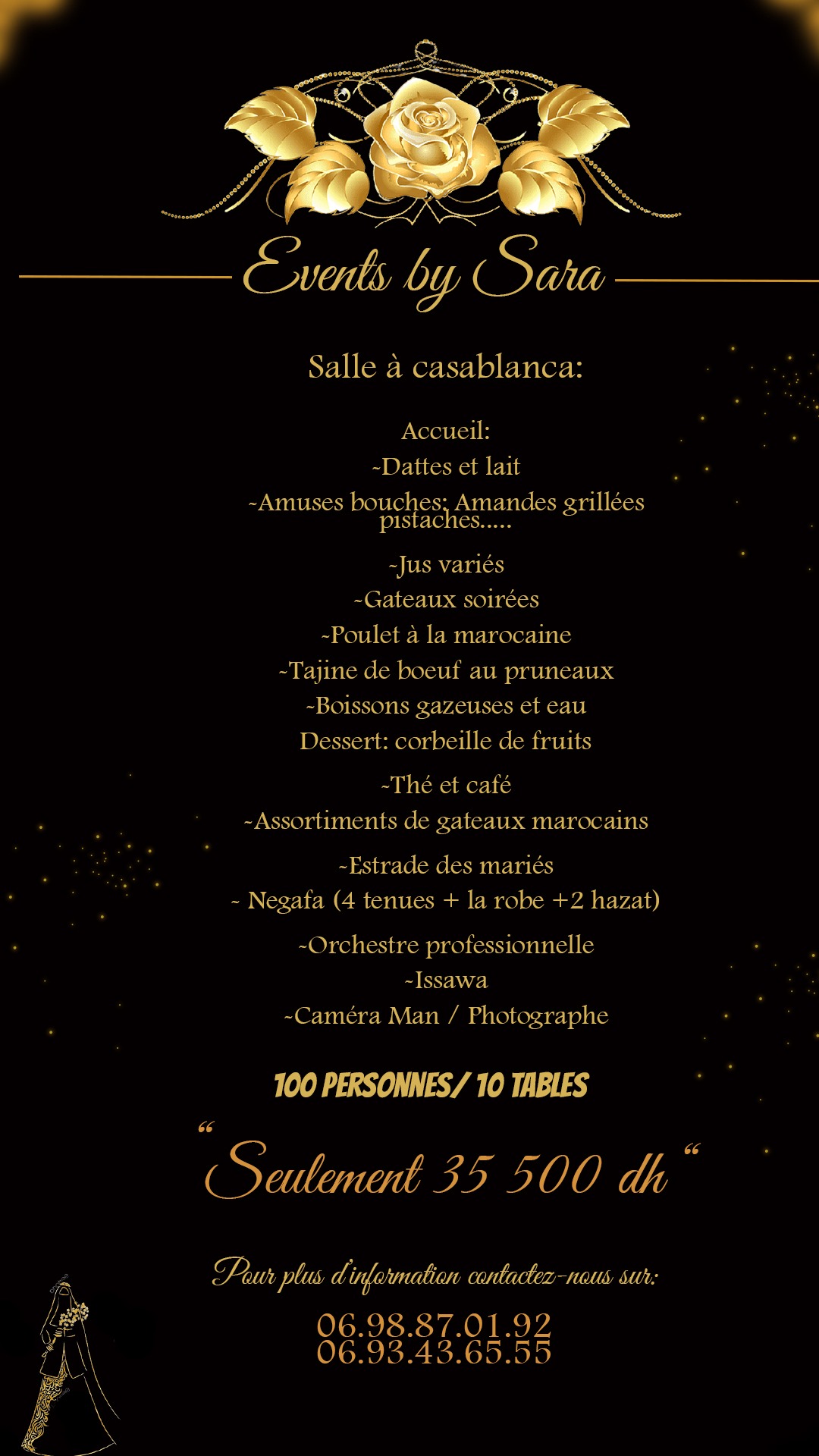 Sara event traiteur Facebook ad from Feb 23, 2026