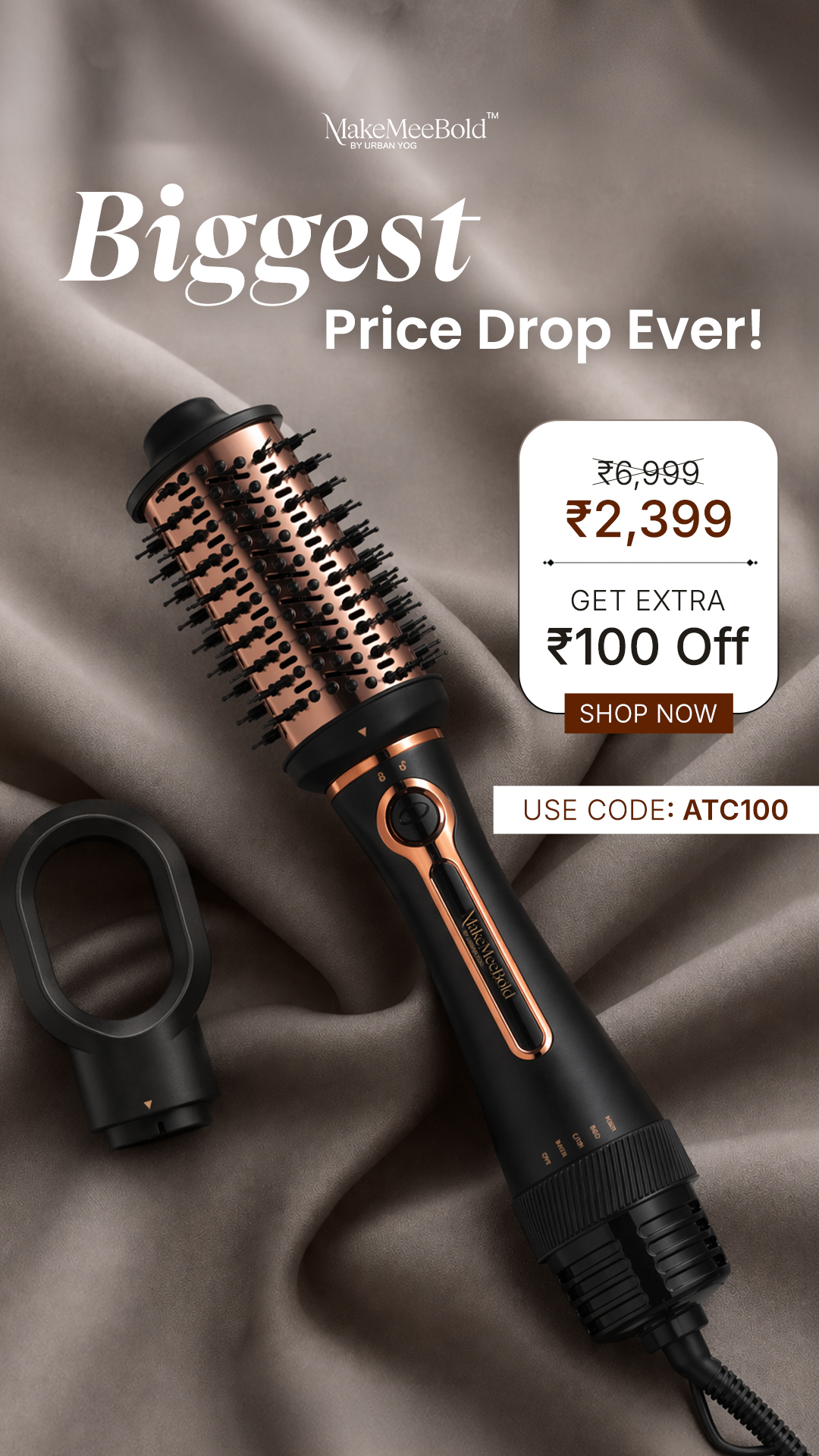 MakeMeebold Hair Styling Facebook ad