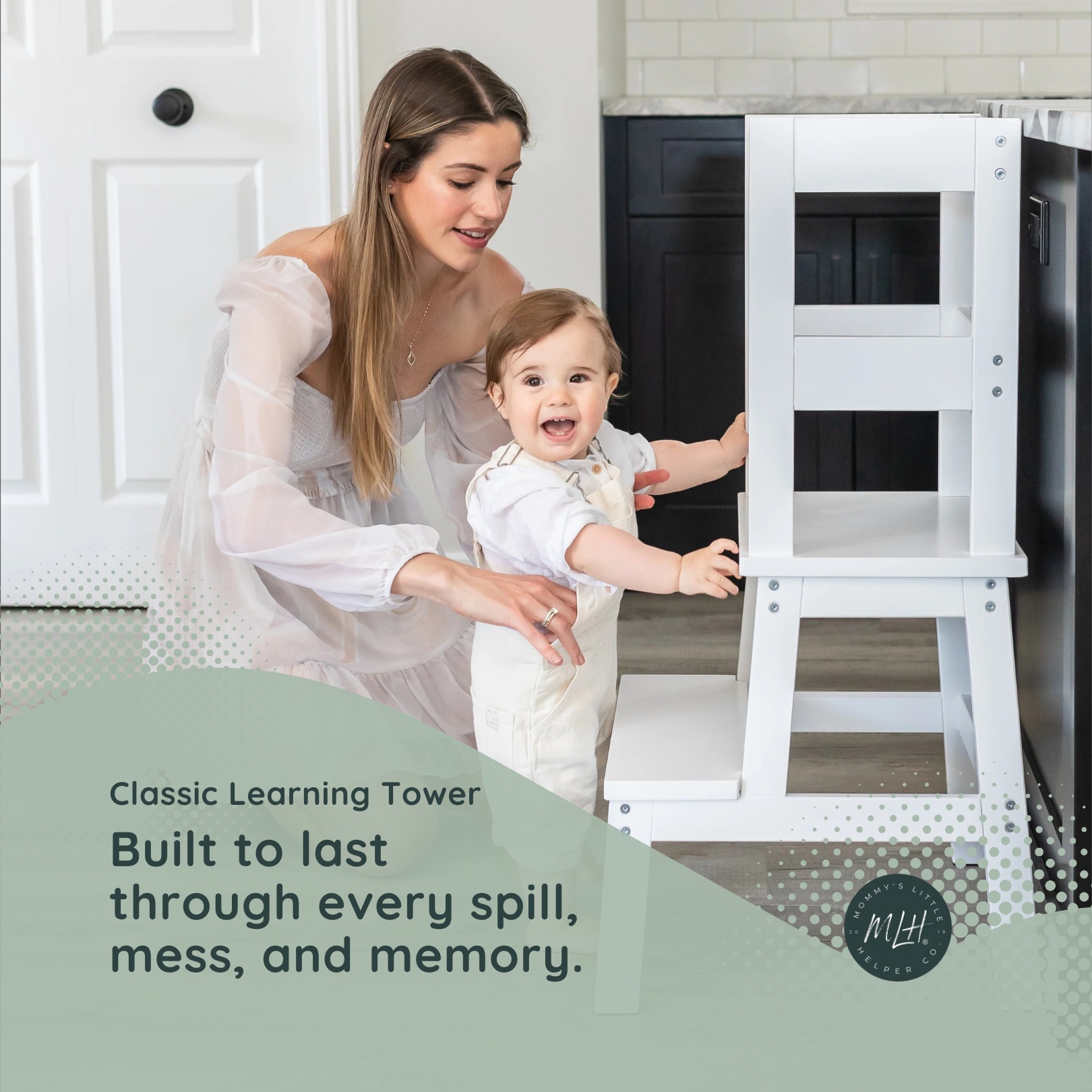 MLH Co. - Mommy's Little Helper Co. Facebook ad: Classic Learning Tower - Clean White Enamel | MLHCo