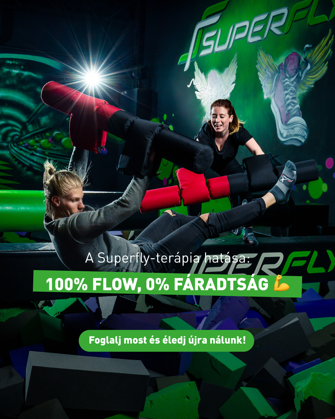 Superfly Budapest Facebook ad: Kevesebb screen time, több élmény!