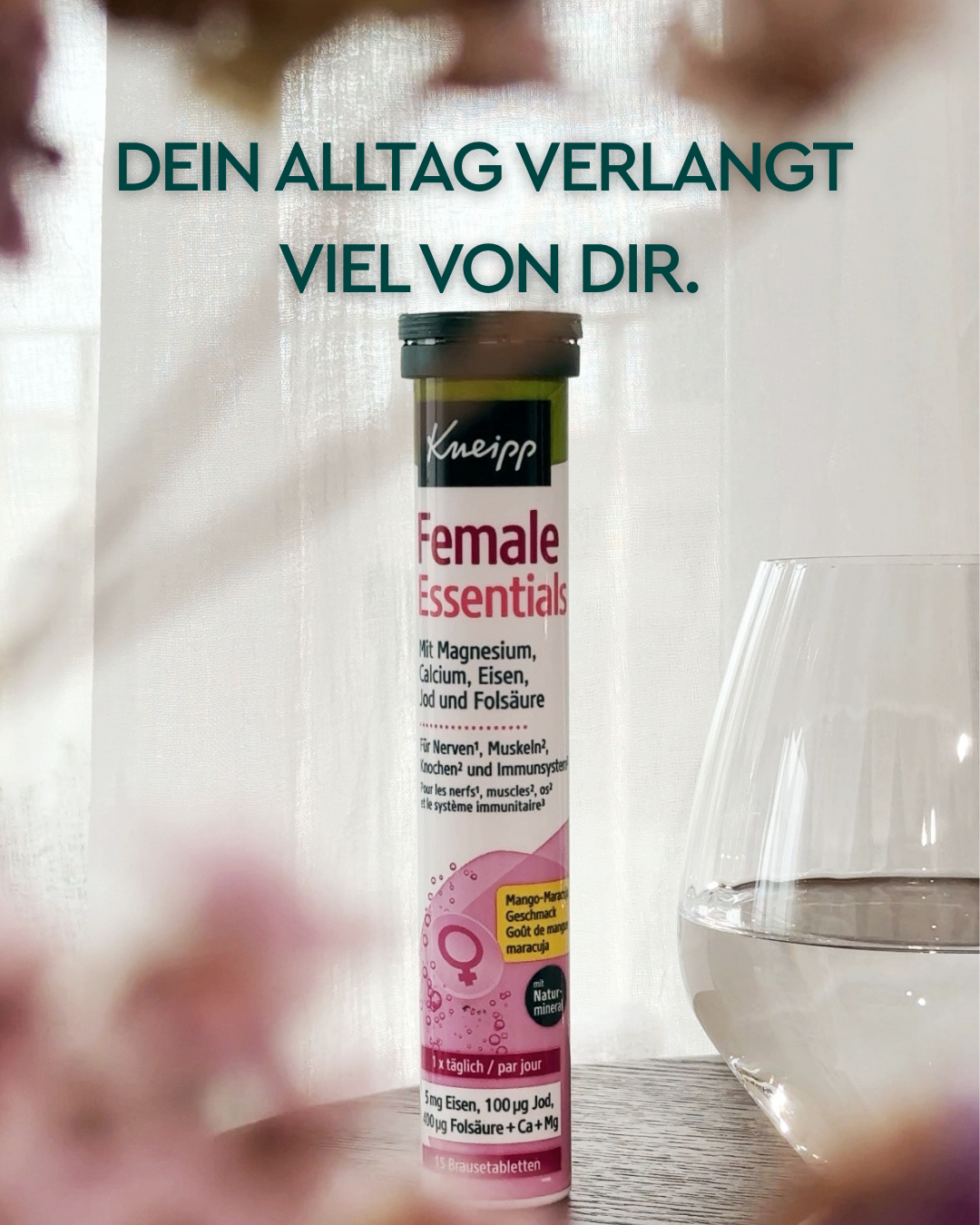 Kneipp Facebook ad: Dein Alltag fordert dich, gib deinem Körper zurück…