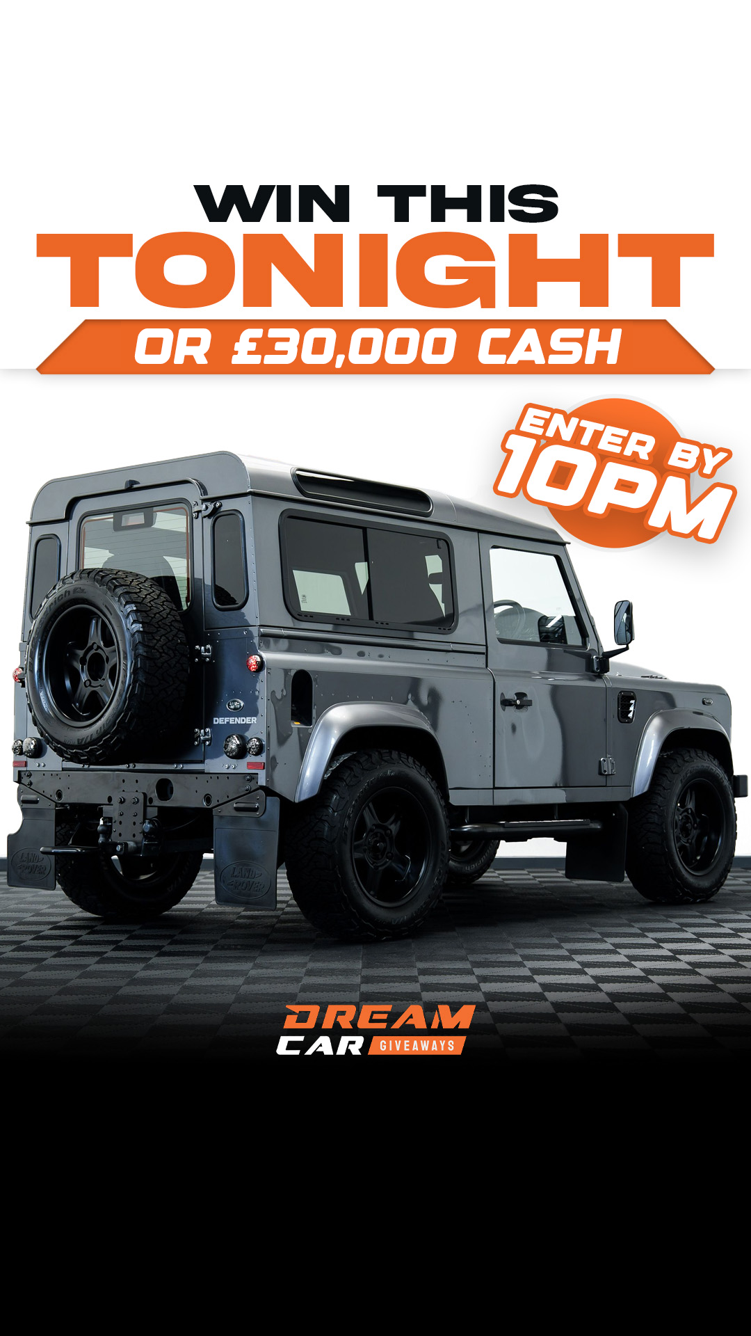 Dream Car Giveaways Facebook ad