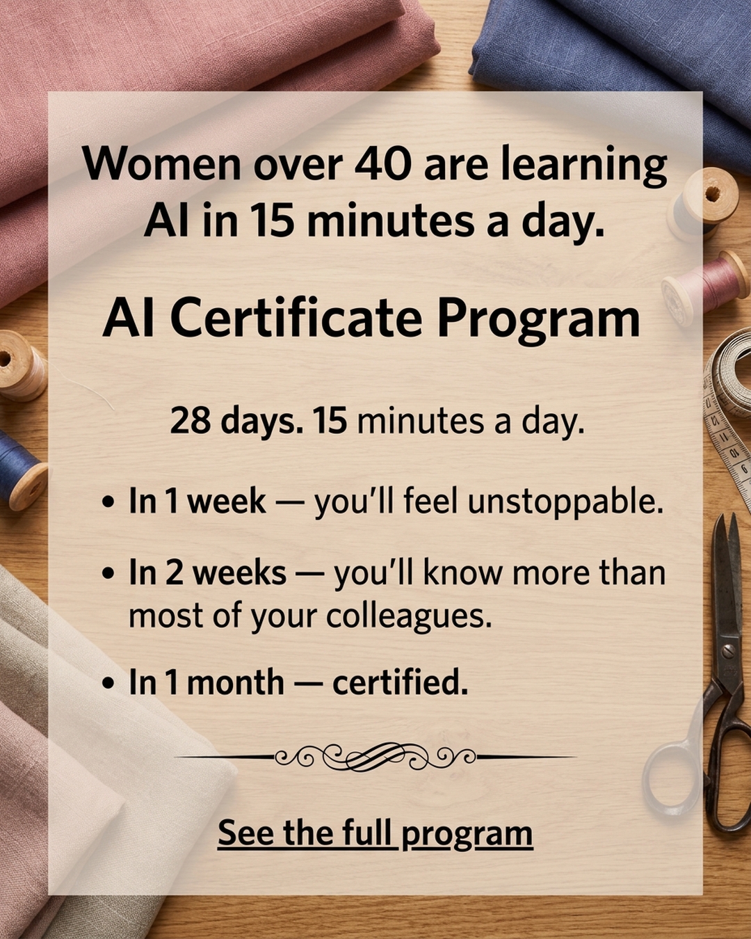 AI Simplified Facebook ad