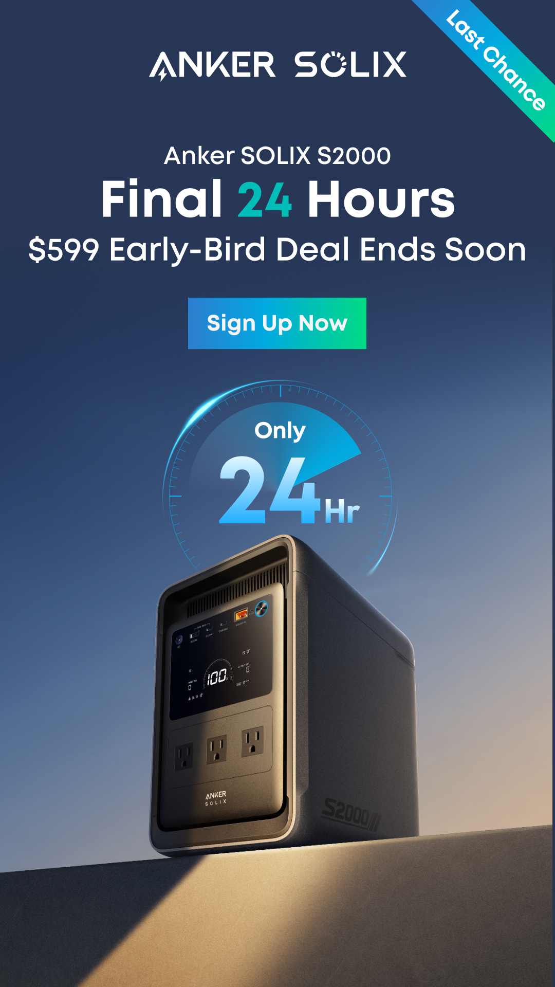 Anker SOLIX Facebook ad