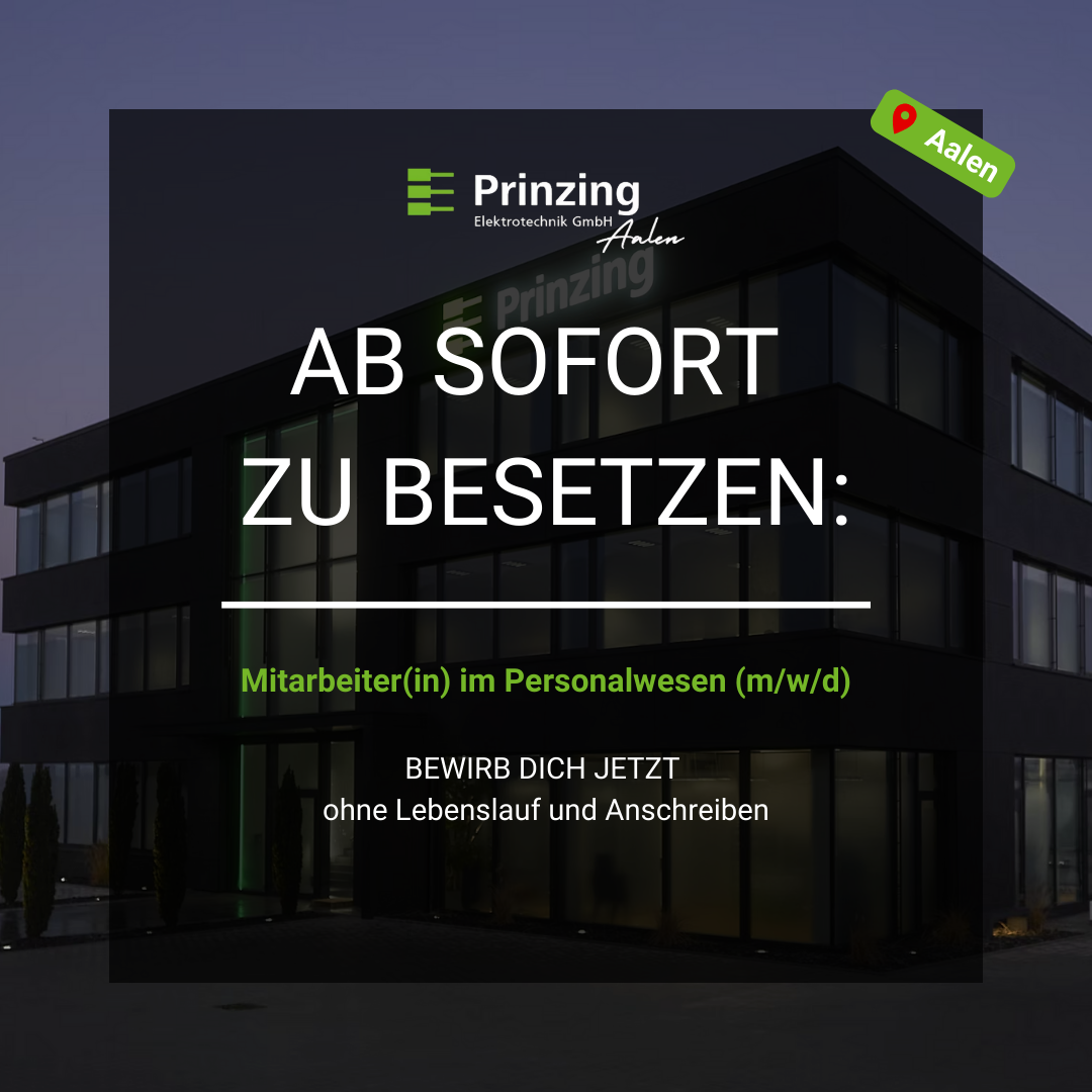 Prinzing Elektrotechnik GmbH Aalen Facebook ad