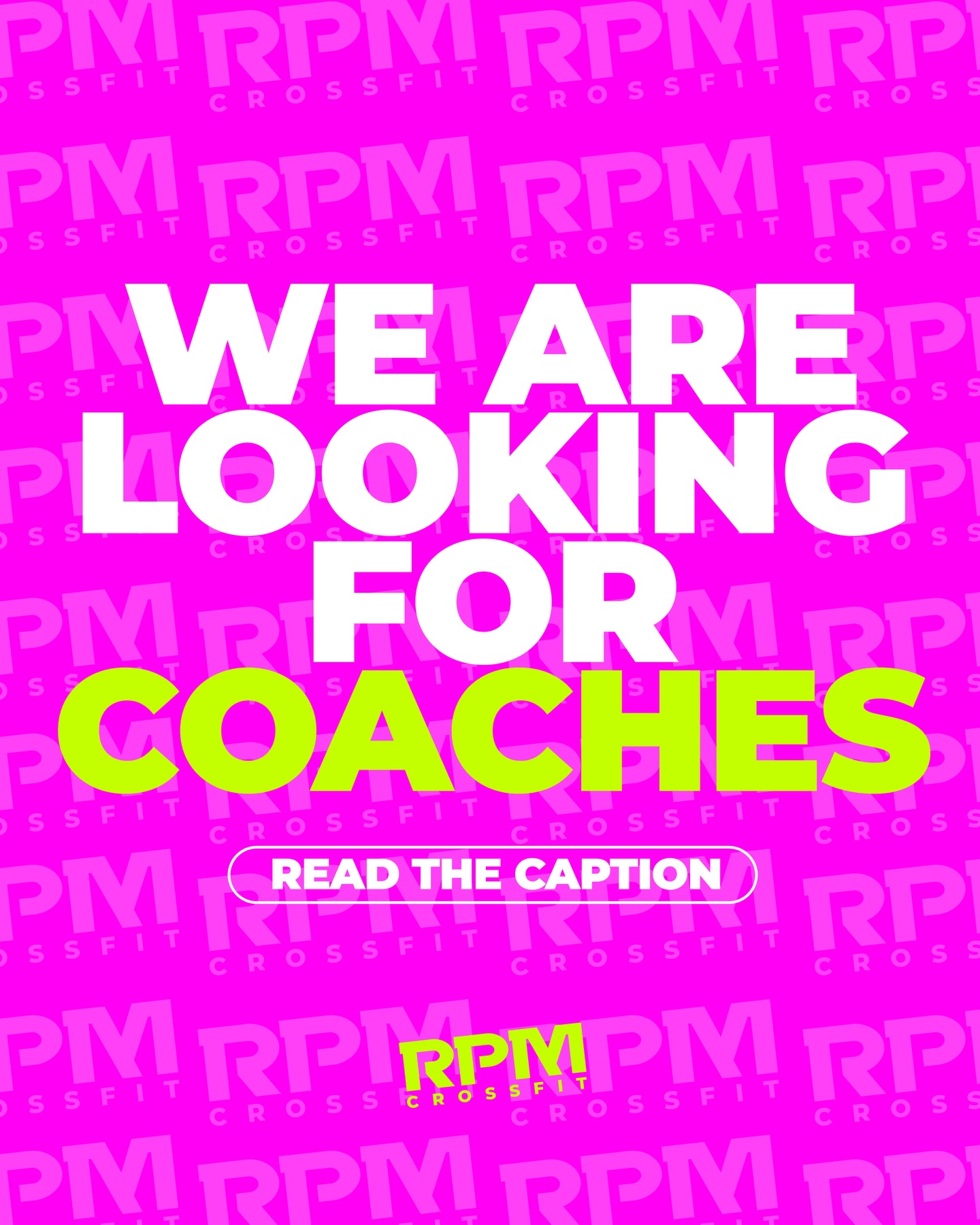 Crossfit RPM Facebook ad: Join the RPM Team
