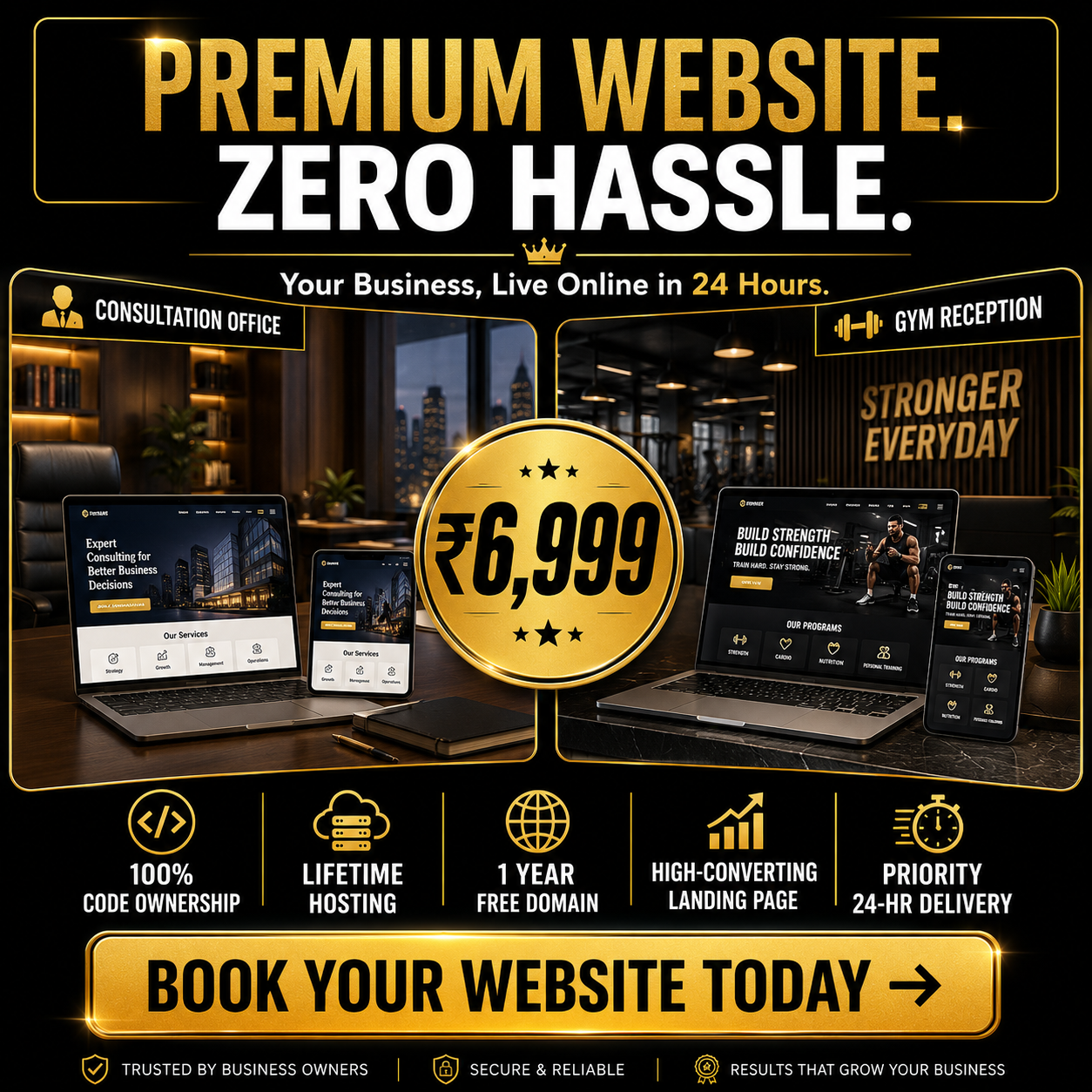 Syneptex Facebook ad: Professional Website for Your Business