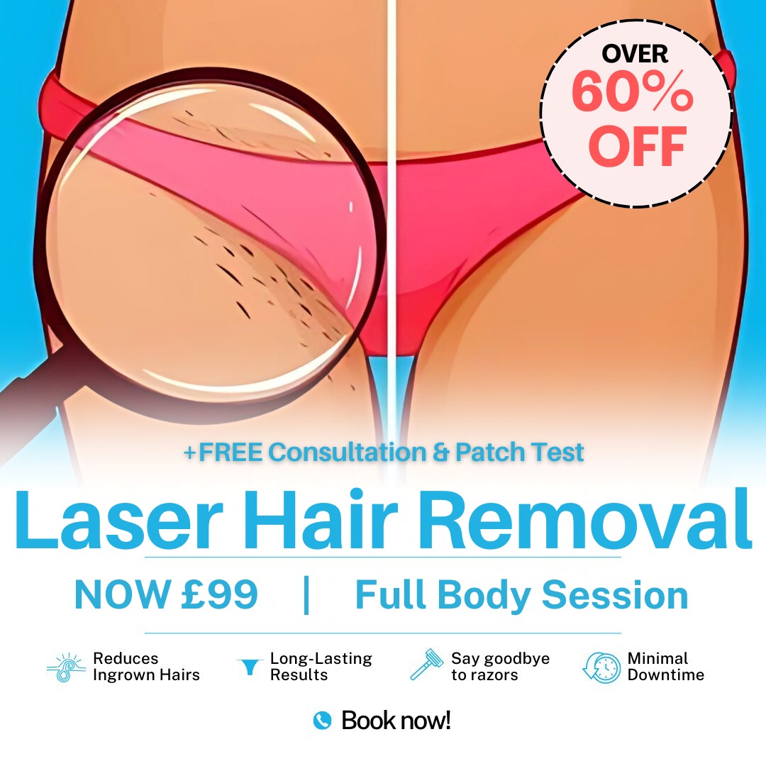 Suraya Beauty Corner Facebook ad: Full Body Laser Hair Removal Just £99