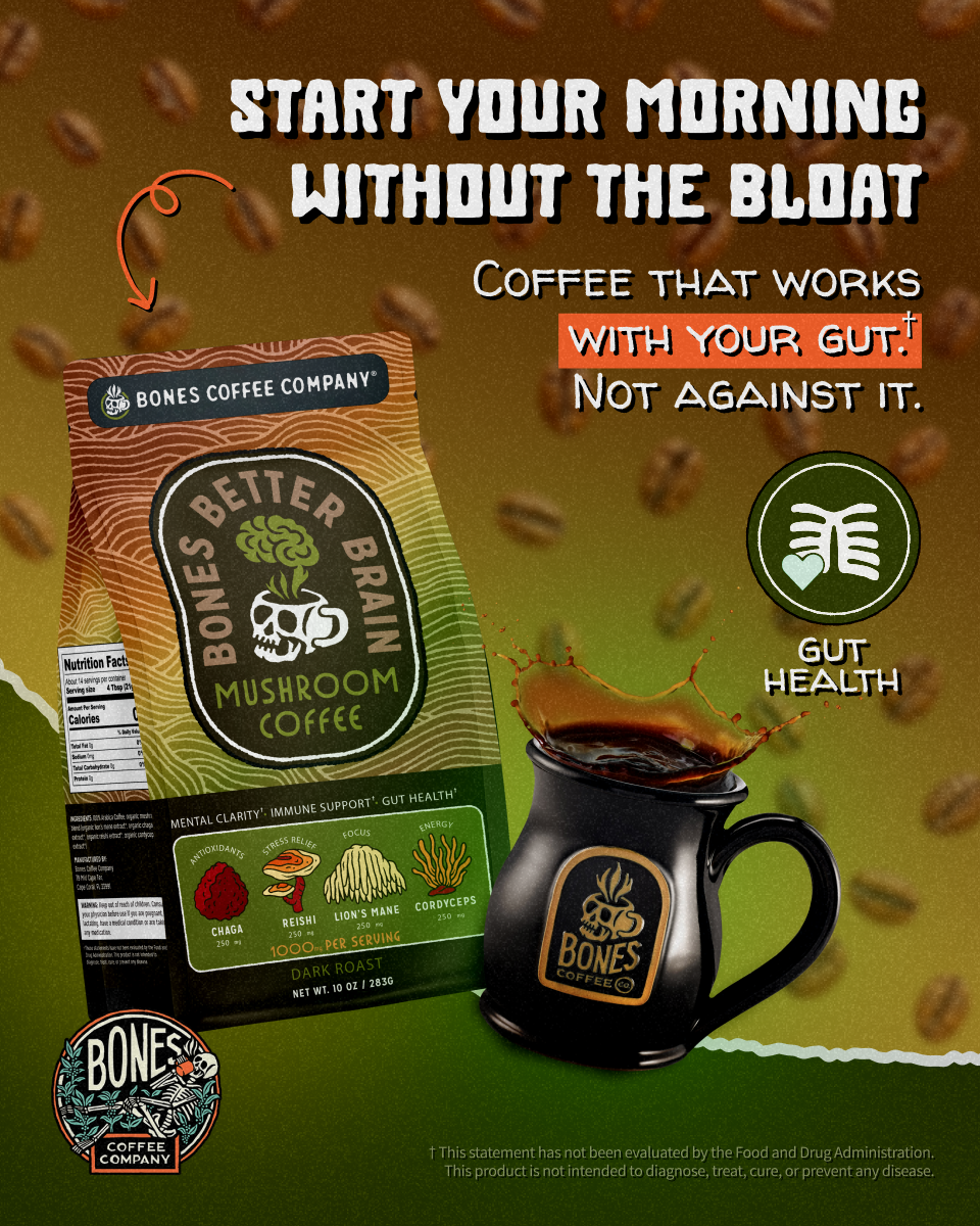 Bones Coffee Company Facebook ad