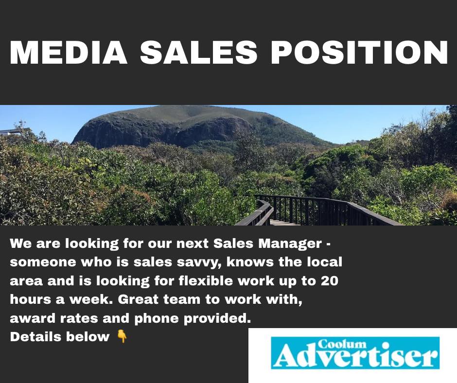 Coolum and North Shore Advertiser Facebook ad: Media Sales Position