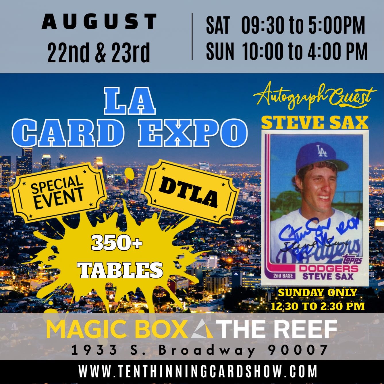 La Card Expo Facebook ad: Tenth Inning Card Show | LA Expo | East Bay Card Show |…