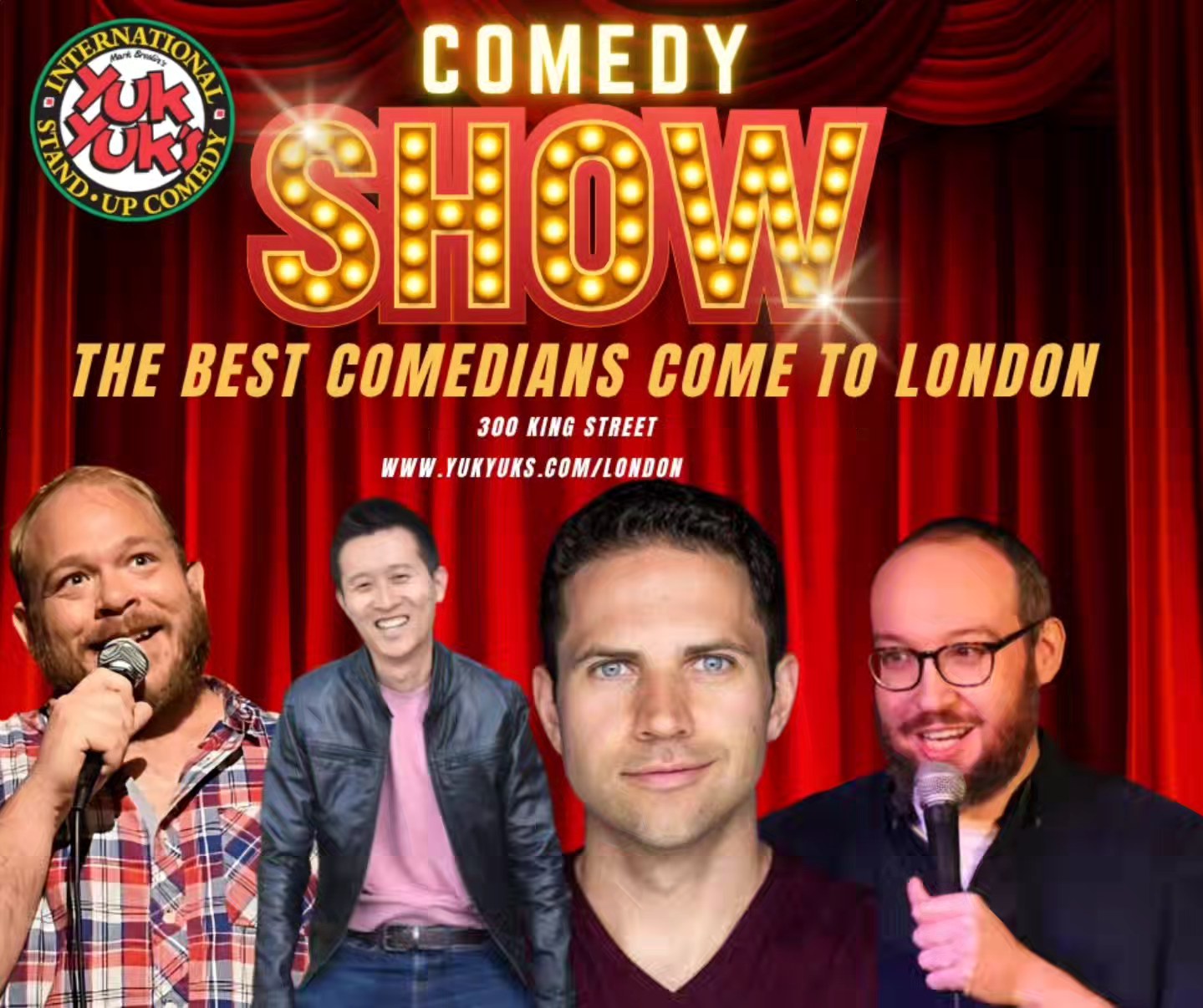 Yuk Yuk's Comedy Club London Facebook ad: Yuk Yuk's London