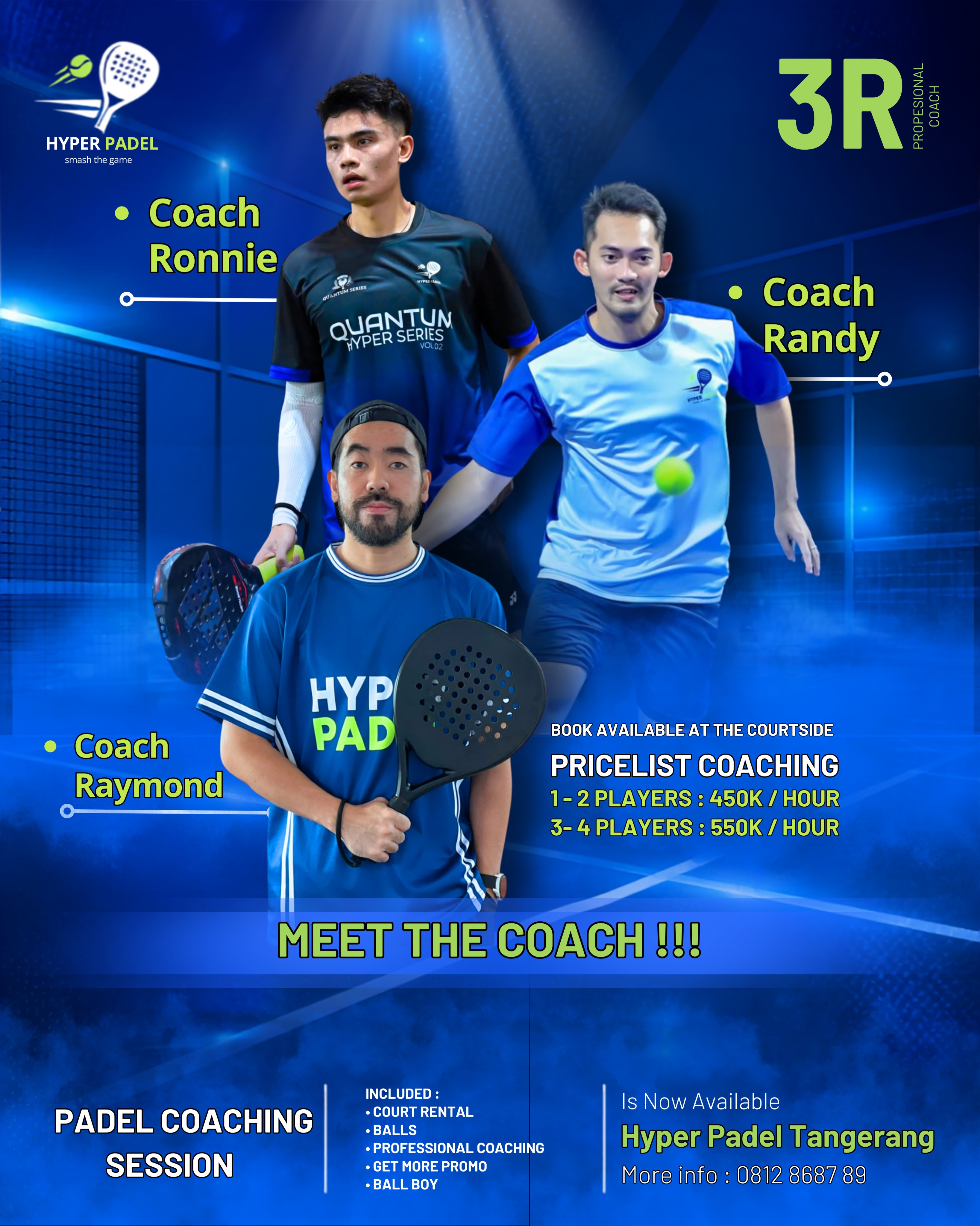 hyper.padel Facebook ad: Ready to level up your padel game?
