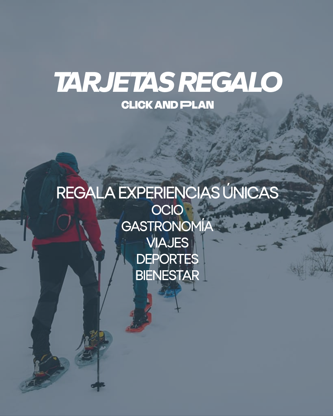 Click and Plan Facebook ad: Una tarjeta regalo, mil experiencias para elegir
