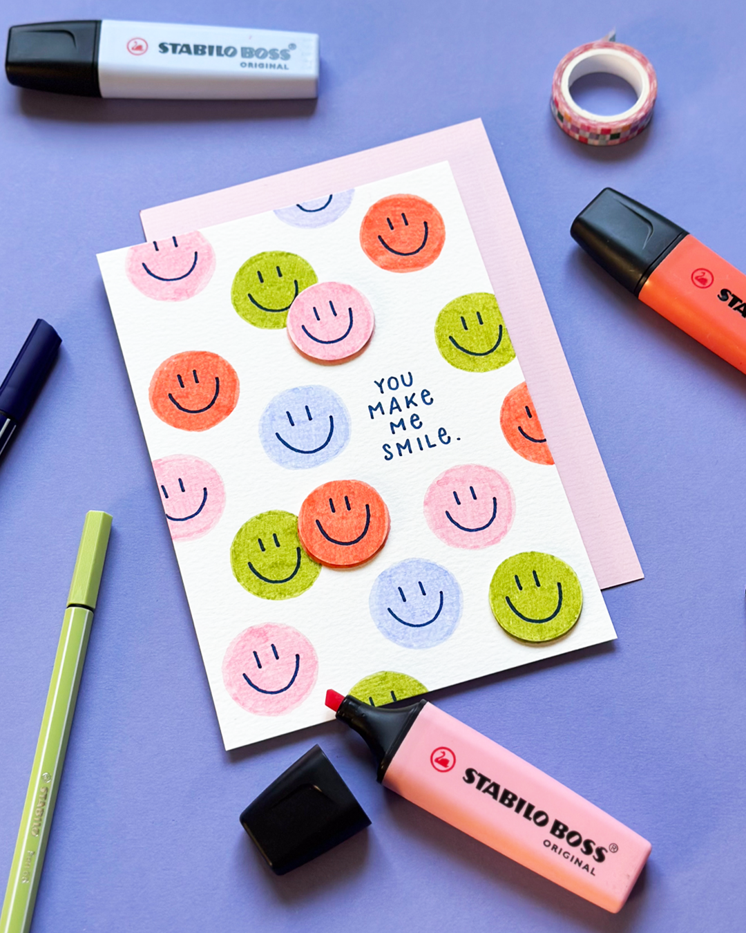 STABILO Facebook ad: You make me smile.