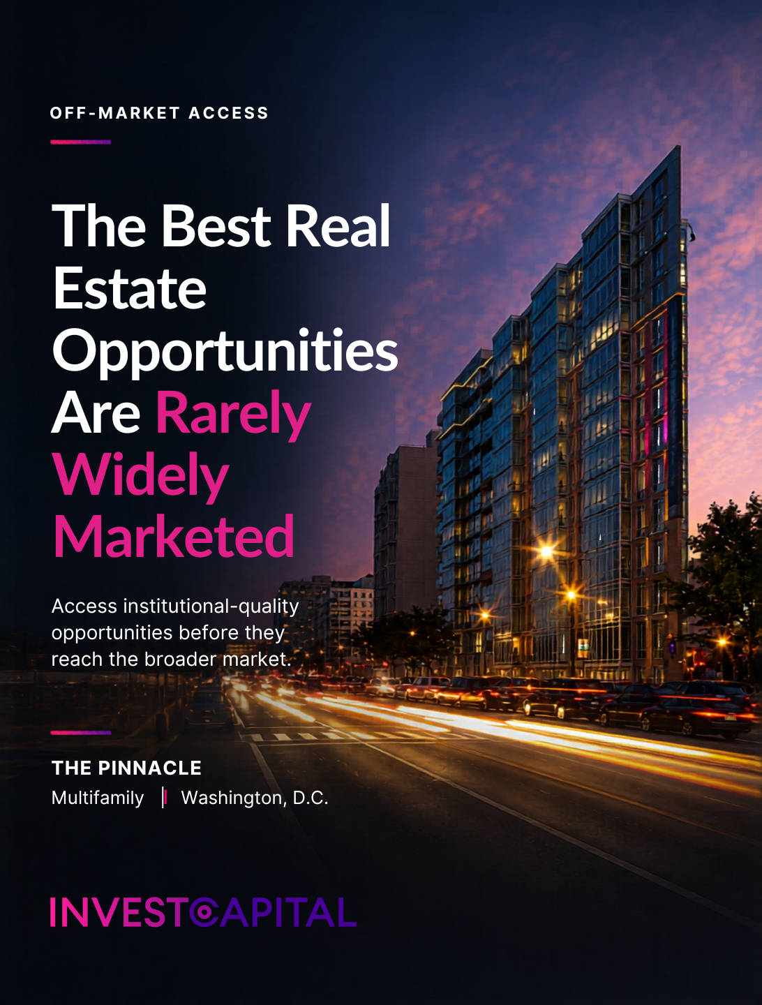 Investo Capital USA Facebook ad: Investo Capital | Real Estate for Accredited Investors