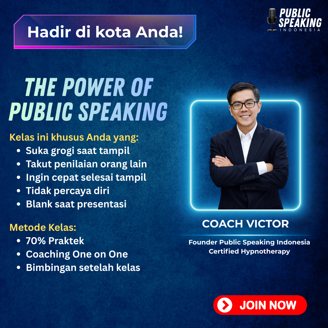 Public Speaking Indonesia Facebook ad: Tingkatkan Karier Lewat Public Speaking