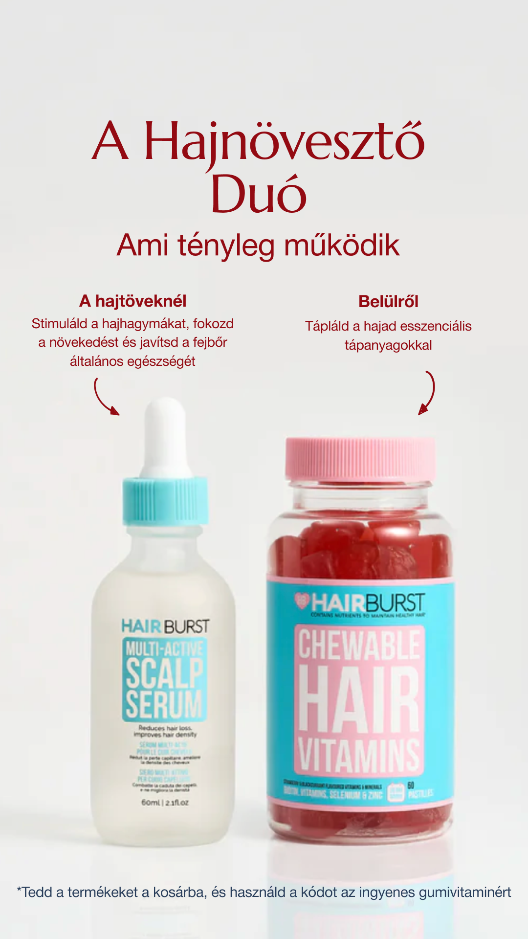Hairburst Hungary Facebook ad