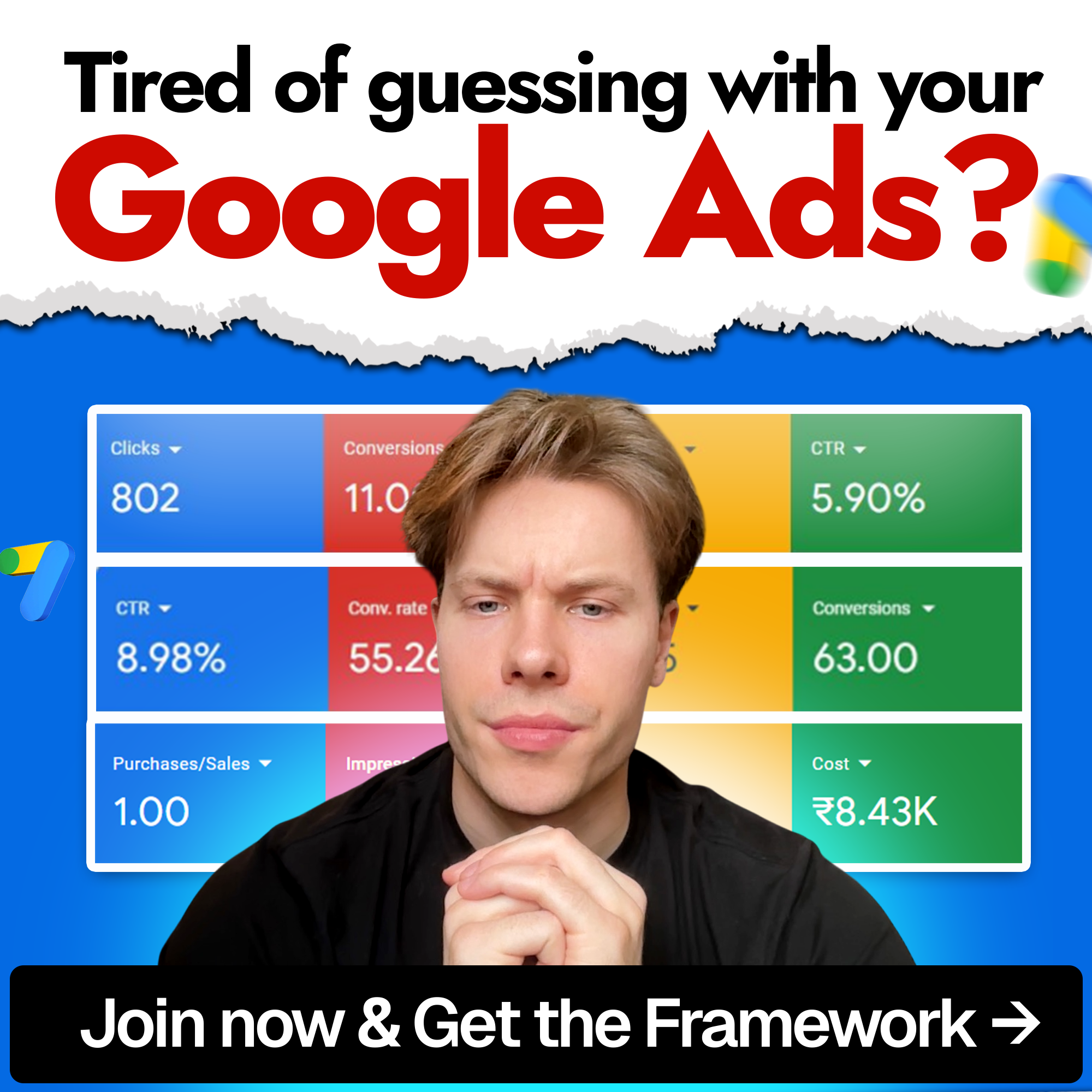 Brandon Ewing does Google Ads Facebook ad