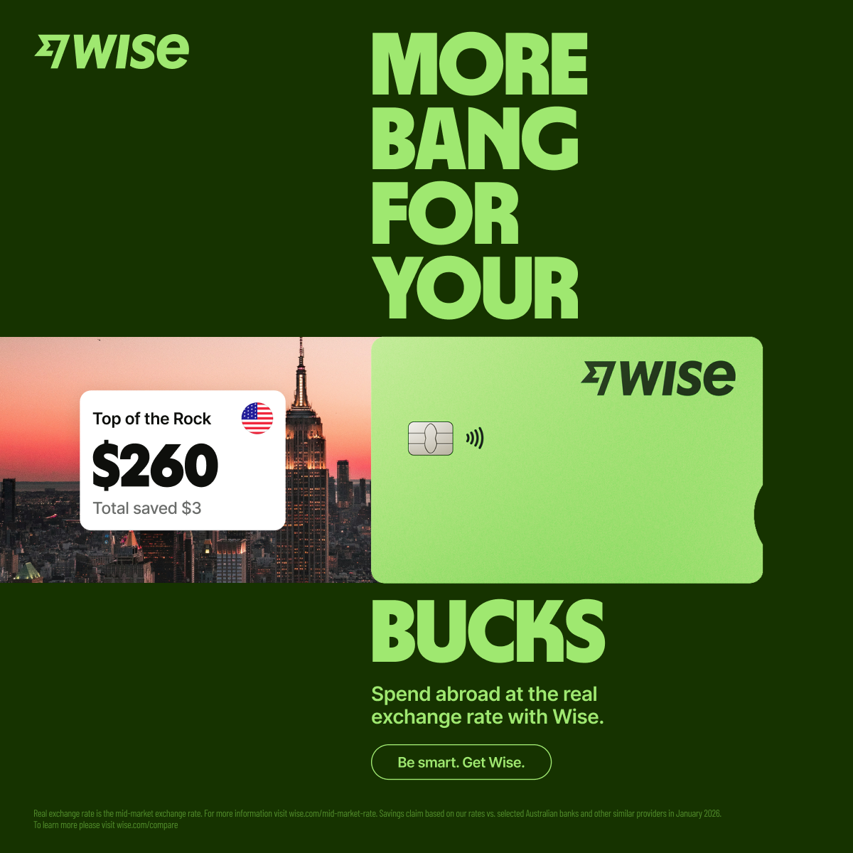 Wise Facebook ad