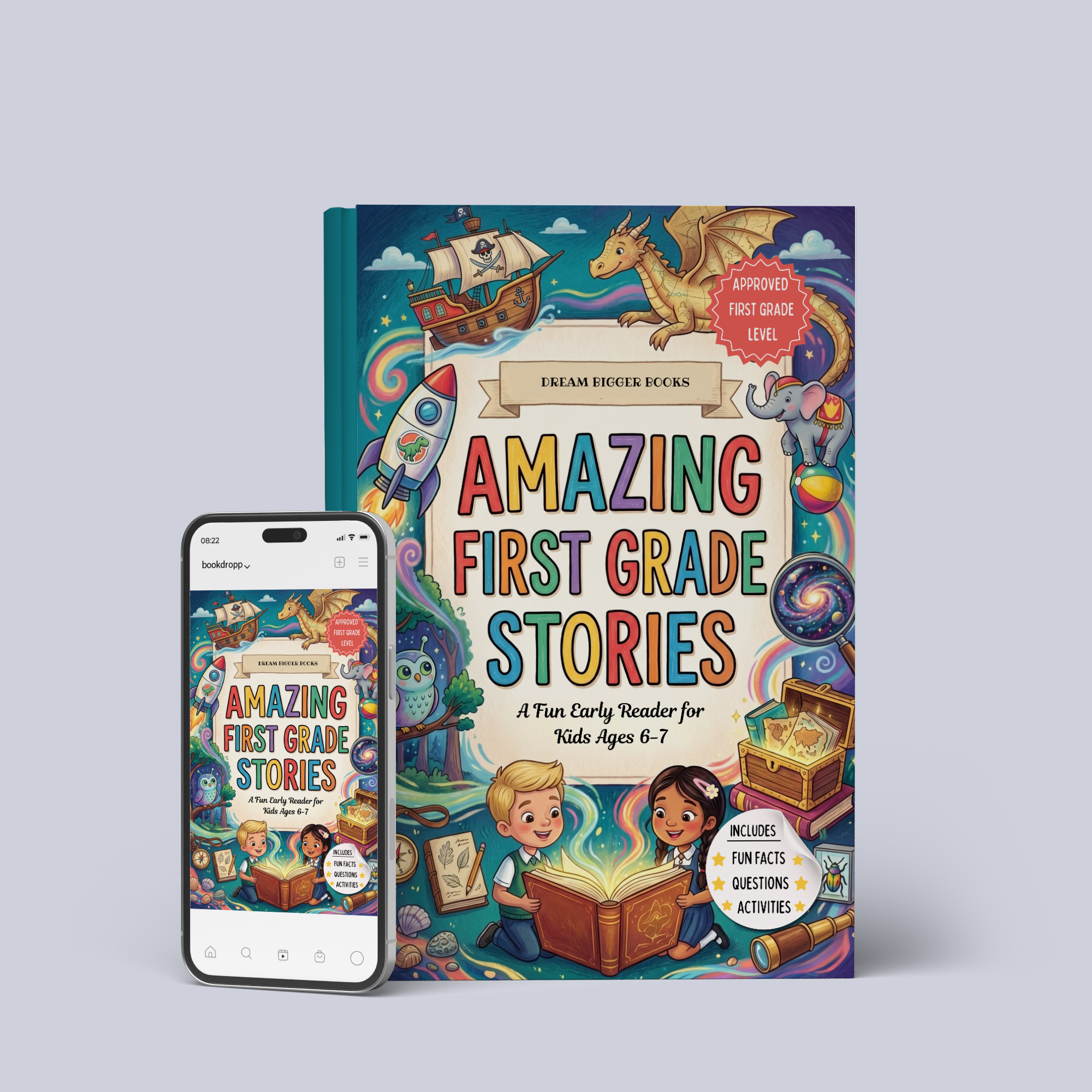Amazing First Grade Stories For Kids Facebook ad: Click this button
