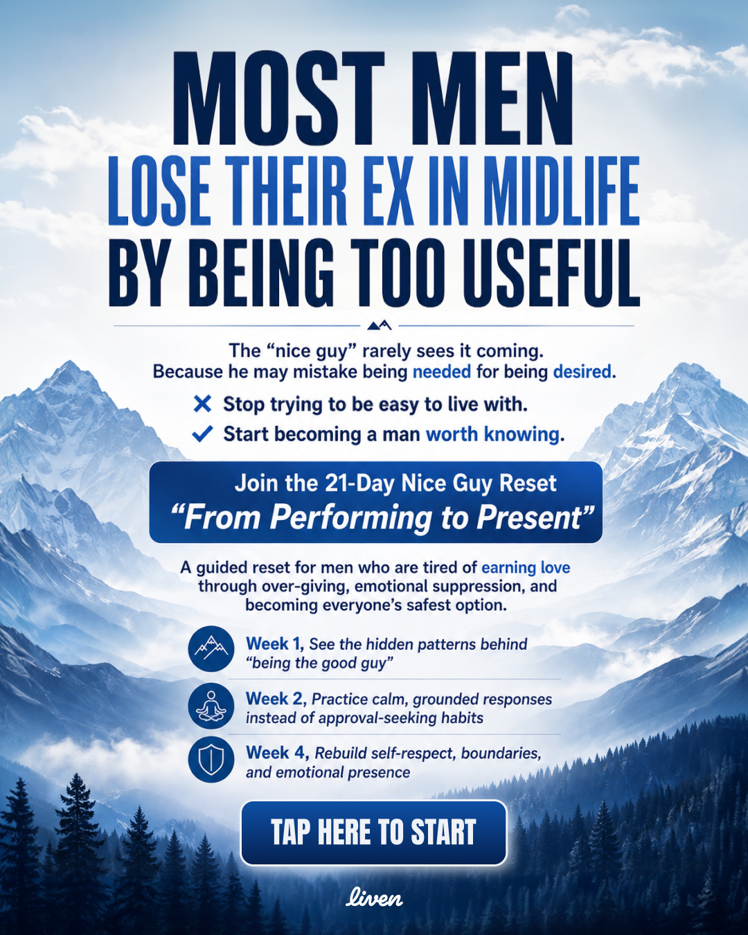 Liven: Self-Discovery Community Facebook ad