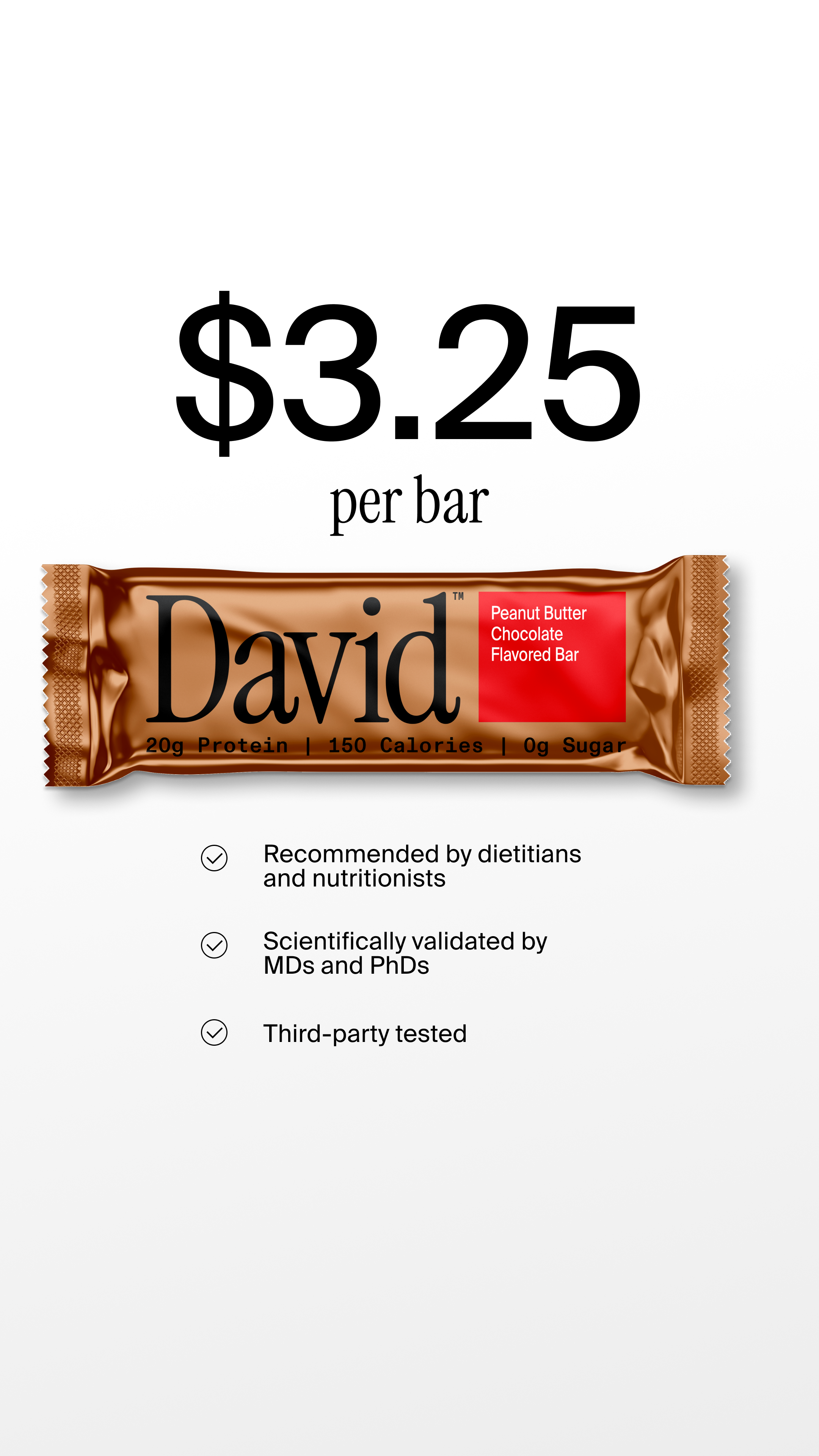 David Protein Facebook ad
