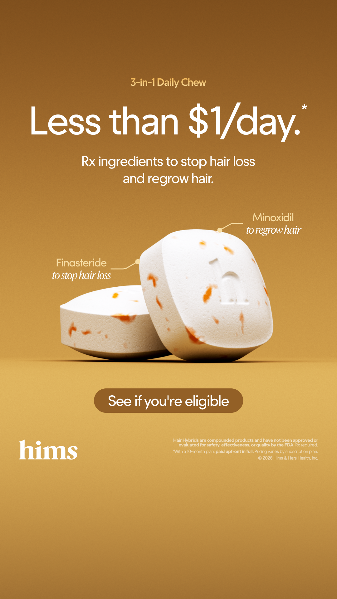 hims Facebook ad: Get Started Today