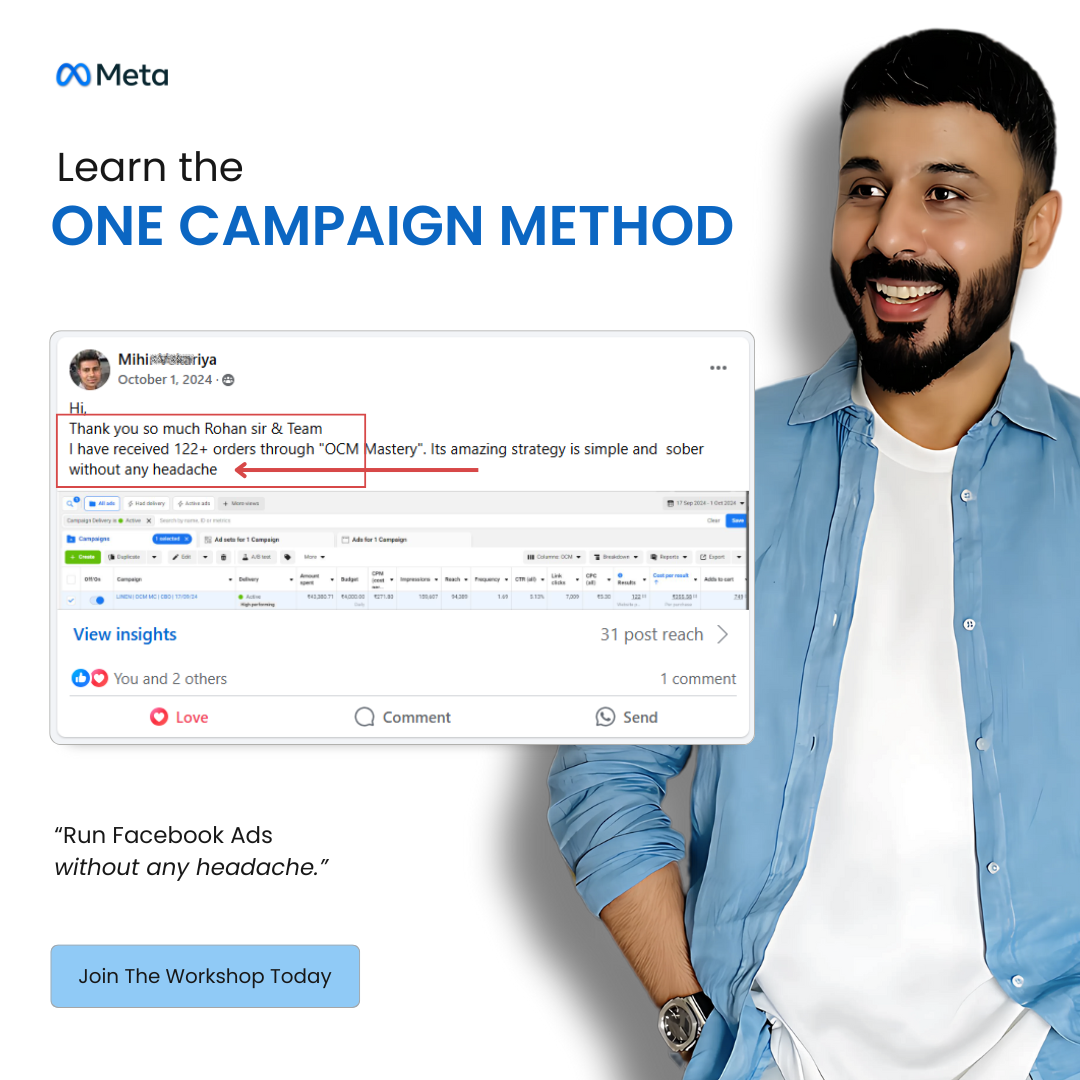 Build with Rohan Facebook ad
