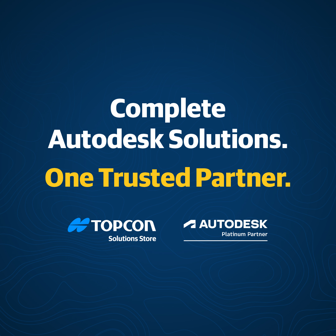 Topcon Solutions Store Facebook ad: Autodesk tools. Real-world results.