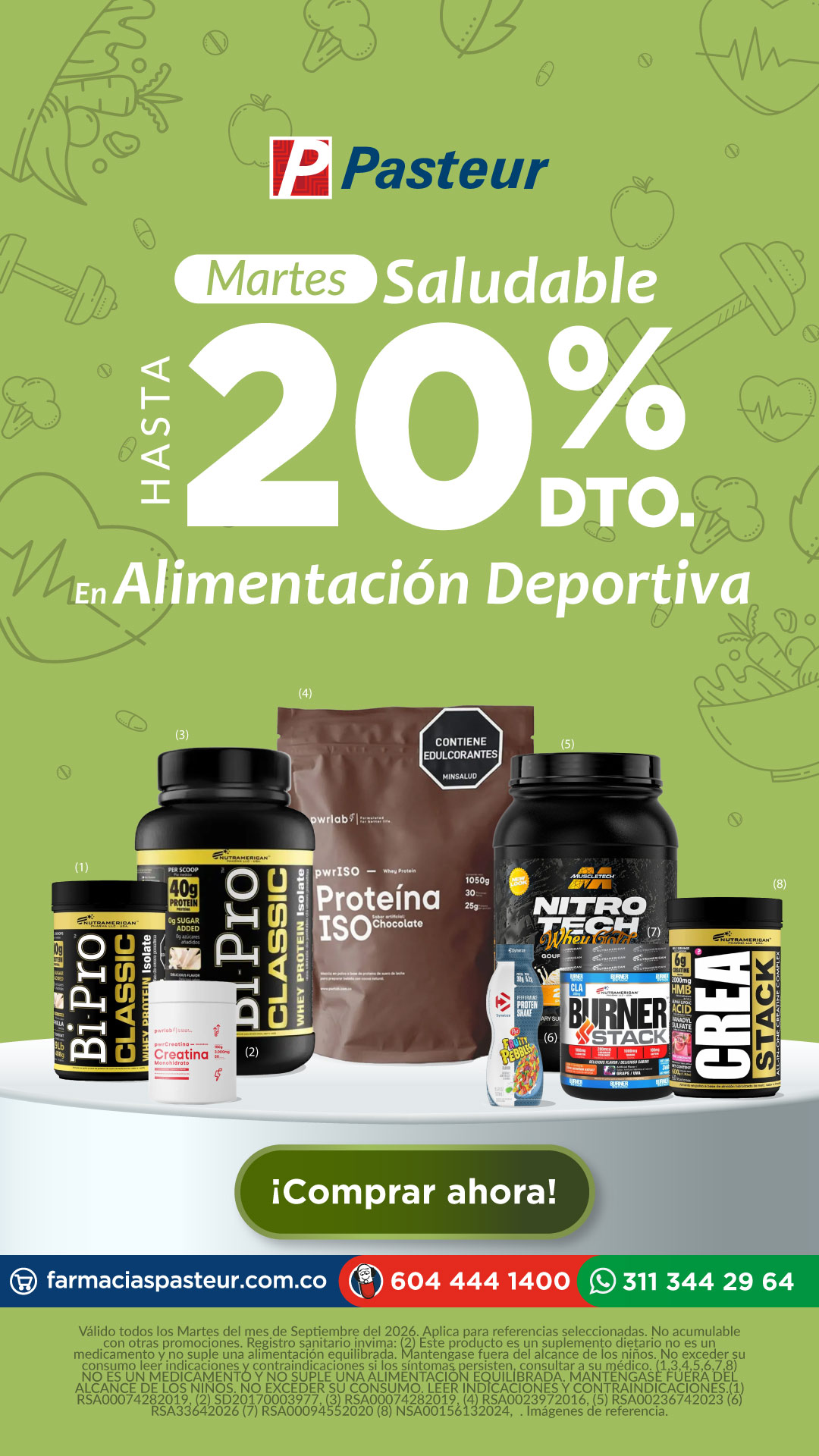 Farmacias Pasteur Facebook ad: Martes Saludable