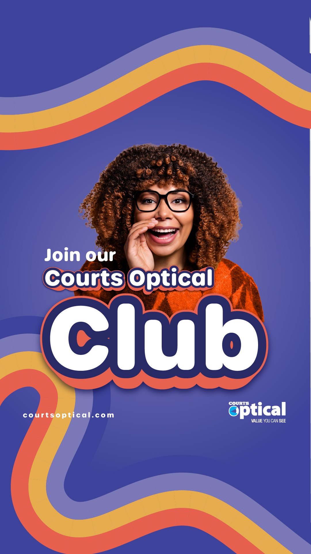 Courts Optical St. Lucia Facebook ad: Join Now!