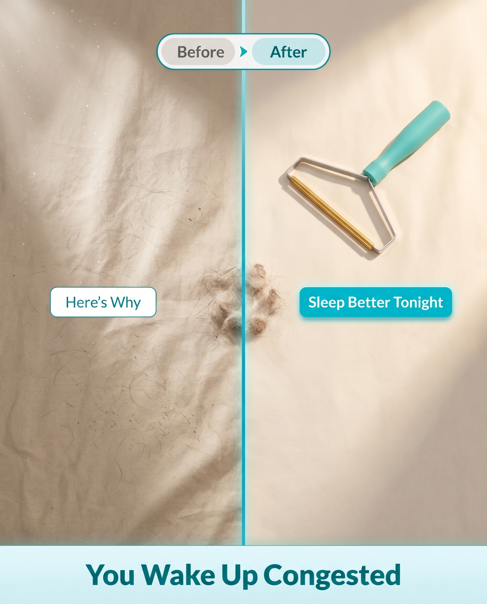 Cozee Clean Facebook ad: The #1 Pet Hair/Lint/Dust Cleaner