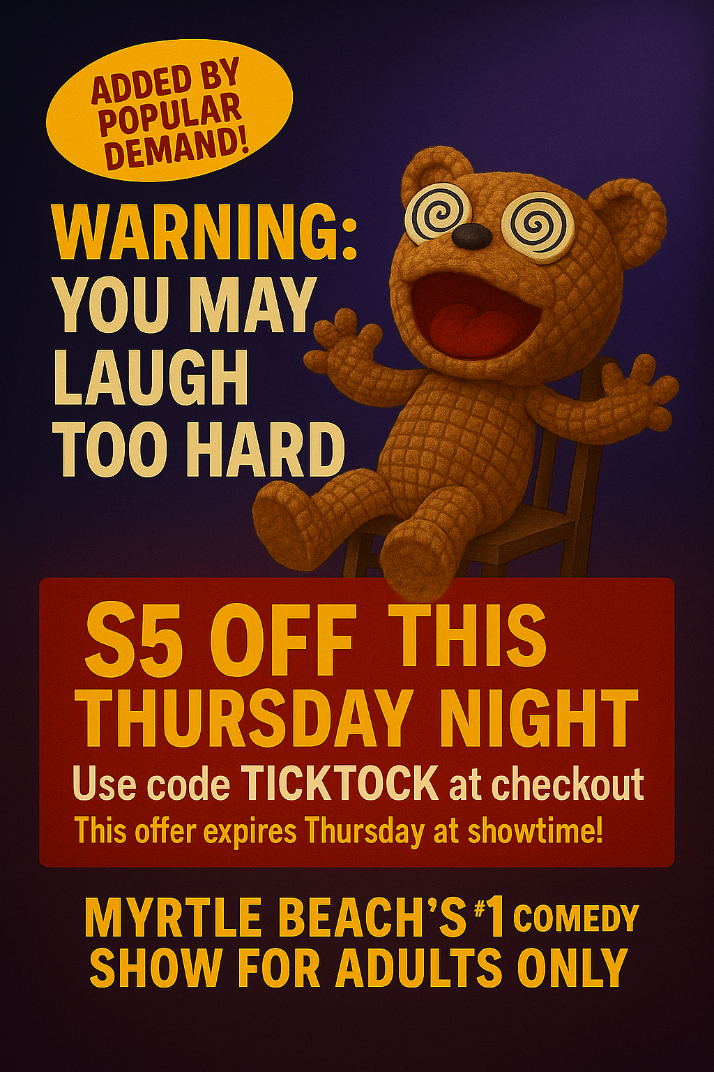 Steve Falcon's Comedy Hypnosis Hour Facebook ad