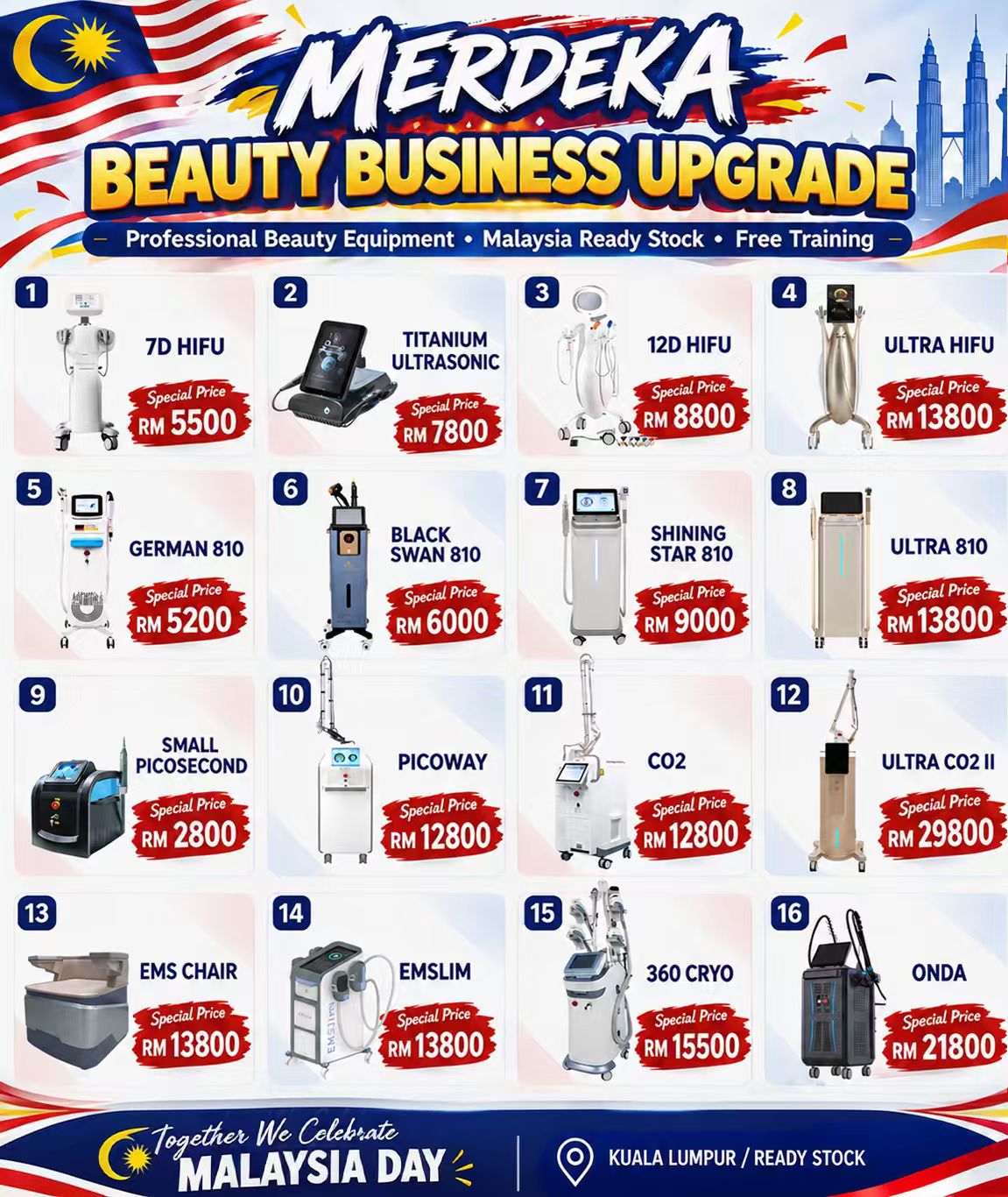 AD-Malay beauty equipment manufacturers sales Facebook ad