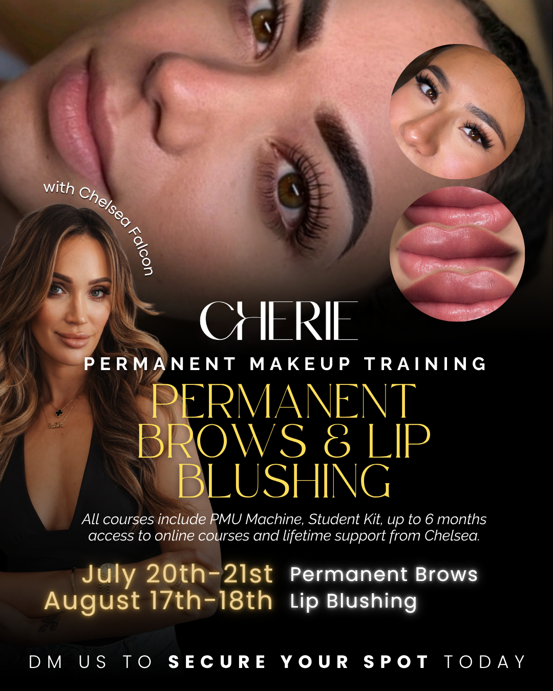 Chérie Beauty Facebook ad: PMU TRAININGS